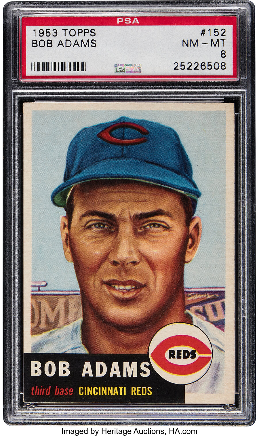 1953 Topps Bob Adams #152 PSA NM-MT 8