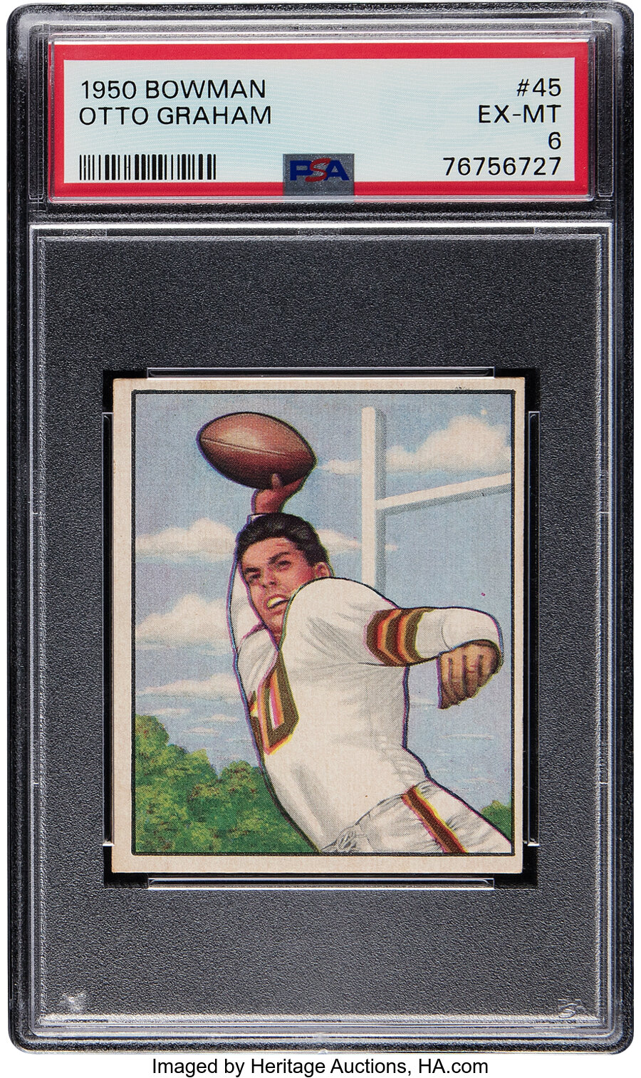 1950 Bowman Otto Graham Rookie #45 PSA EX-MT 6