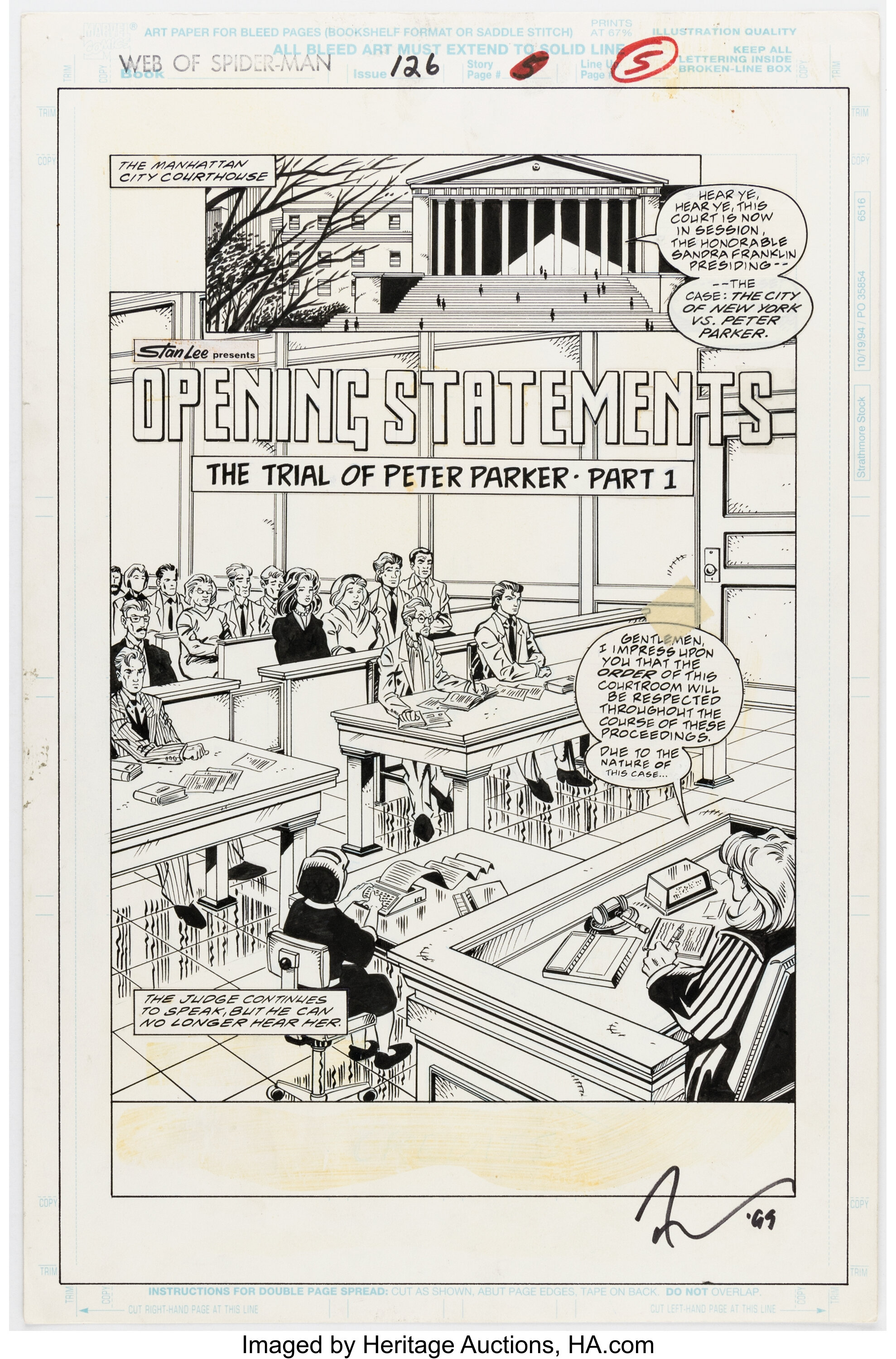 Roy Burdine and Randy Emberlin Web of Spider-Man #126 Story Page 5 ...