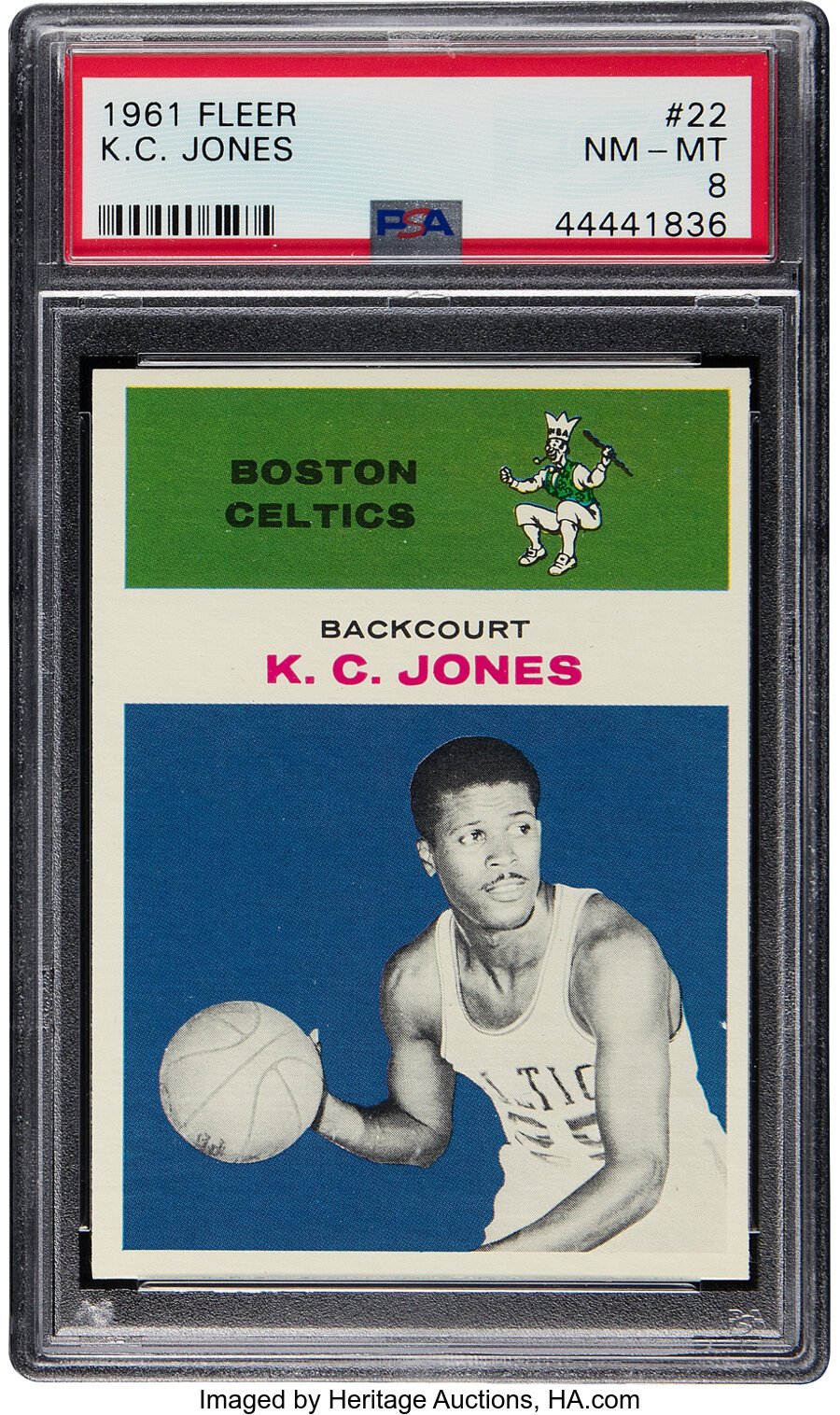 1961 Fleer K.C. Jones Rookie #22 PSA NM-MT 8