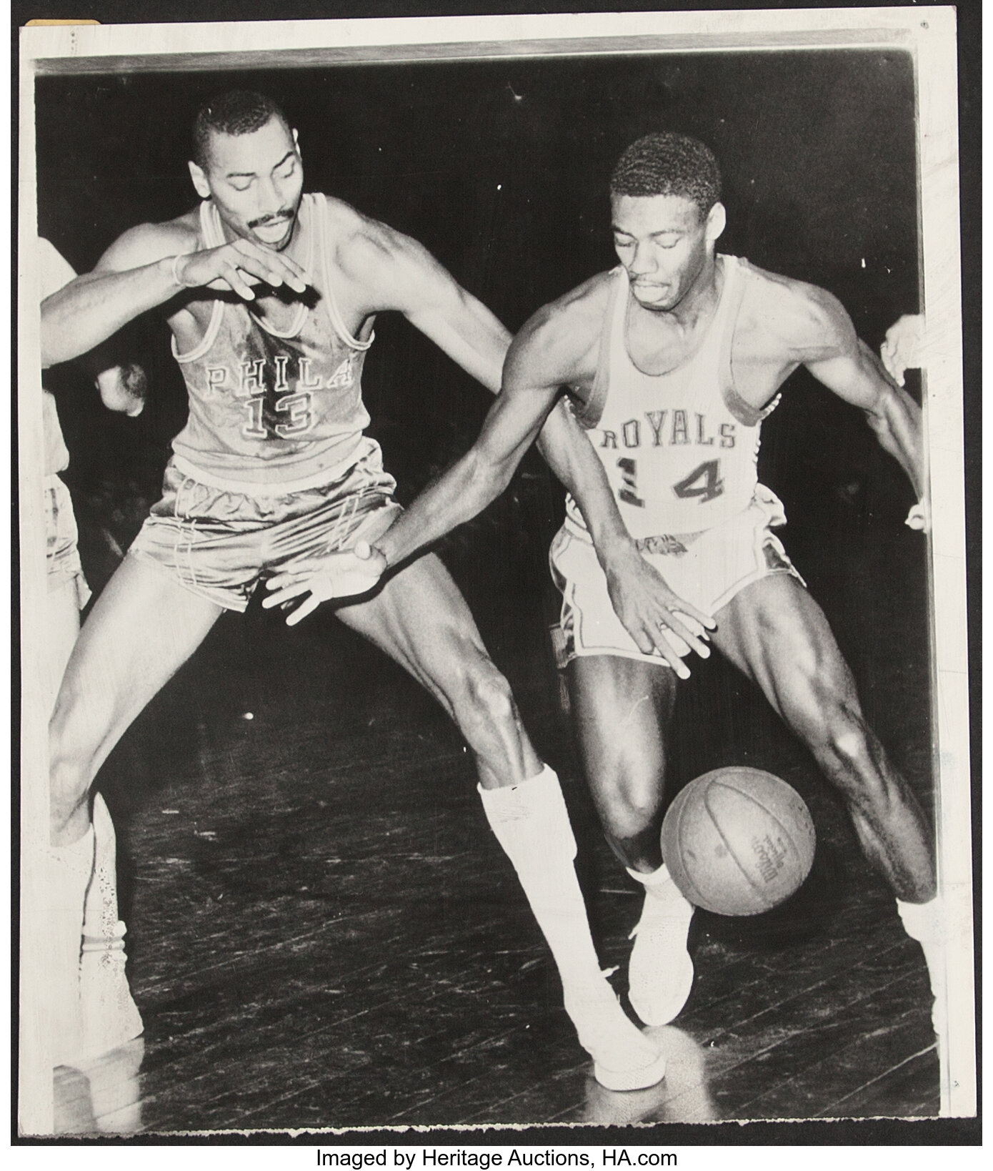 Circa 1960 Wilt Chamberlain & Oscar Robertson Original | Lot #42293 ...