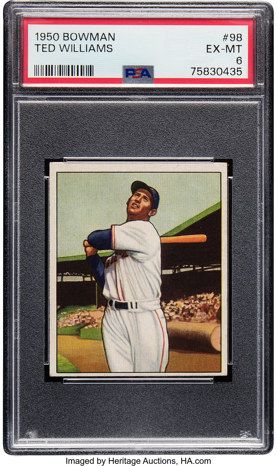 1950 Bowman Ted Williams #98 PSA EX-MT 6