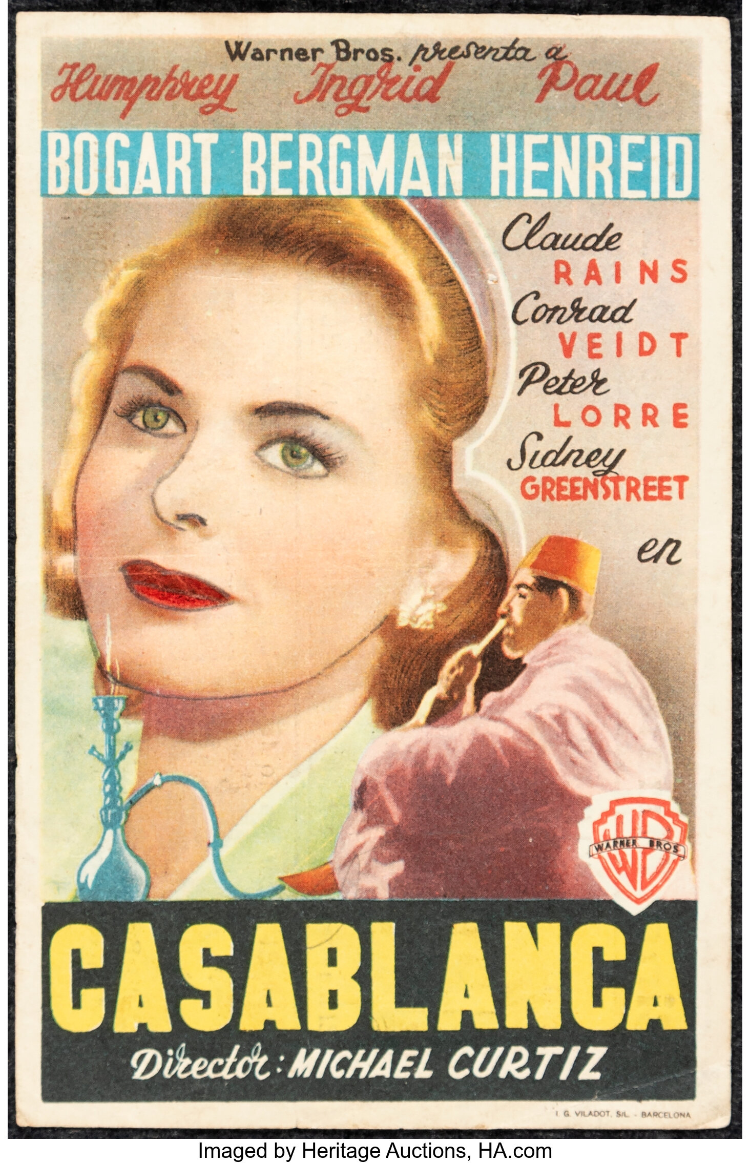 Casablanca (Various, c. 1940s & 1960s). Overall: Fine+. Spanish | Lot ...
