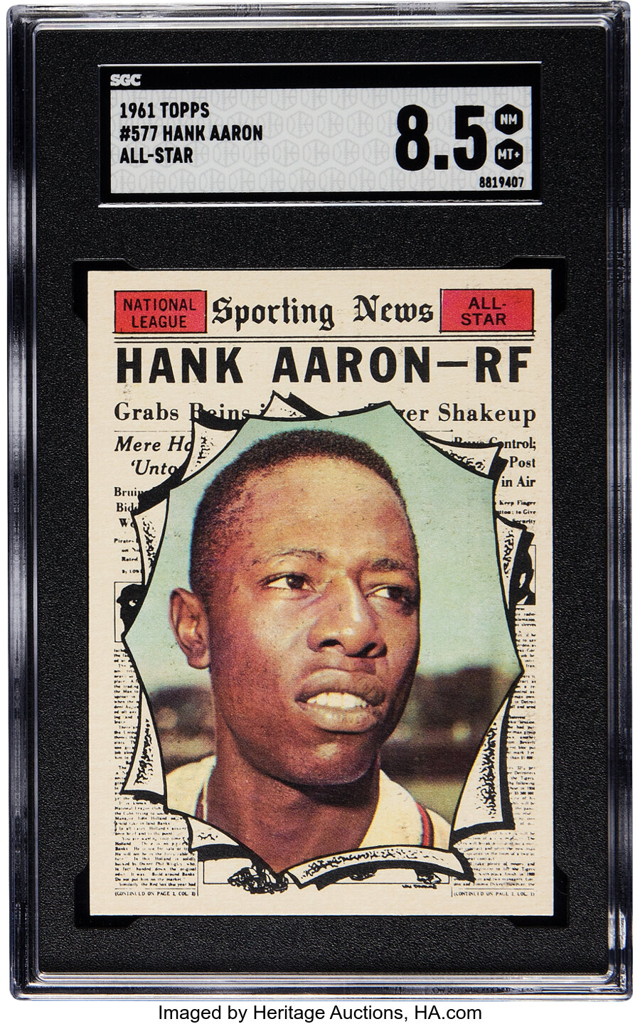 1961 Topps Hank Aaron (All Star) #577 SGC NM/MT+ 8.5