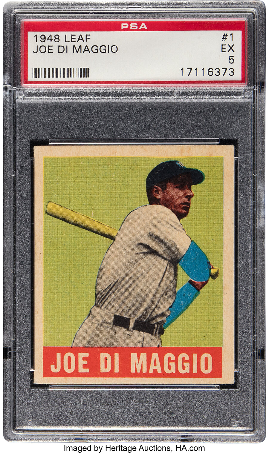 1948 Leaf Joe DiMaggio #1 PSA EX 5