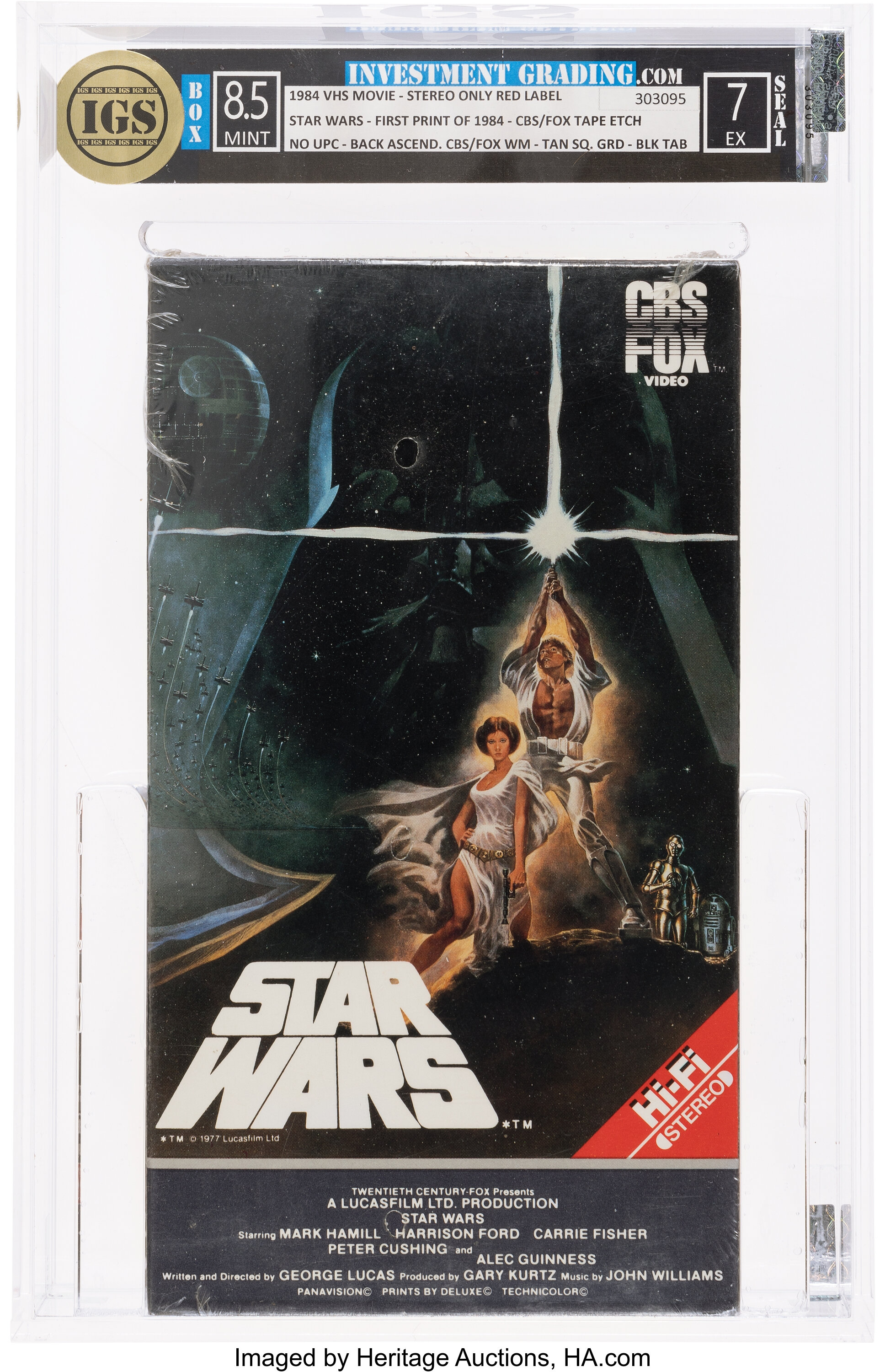 Star Wars Vhs 1984 Igs Box 85 Mint And Seal 7 Excellent Lot 19146 Heritage Auctions 0479