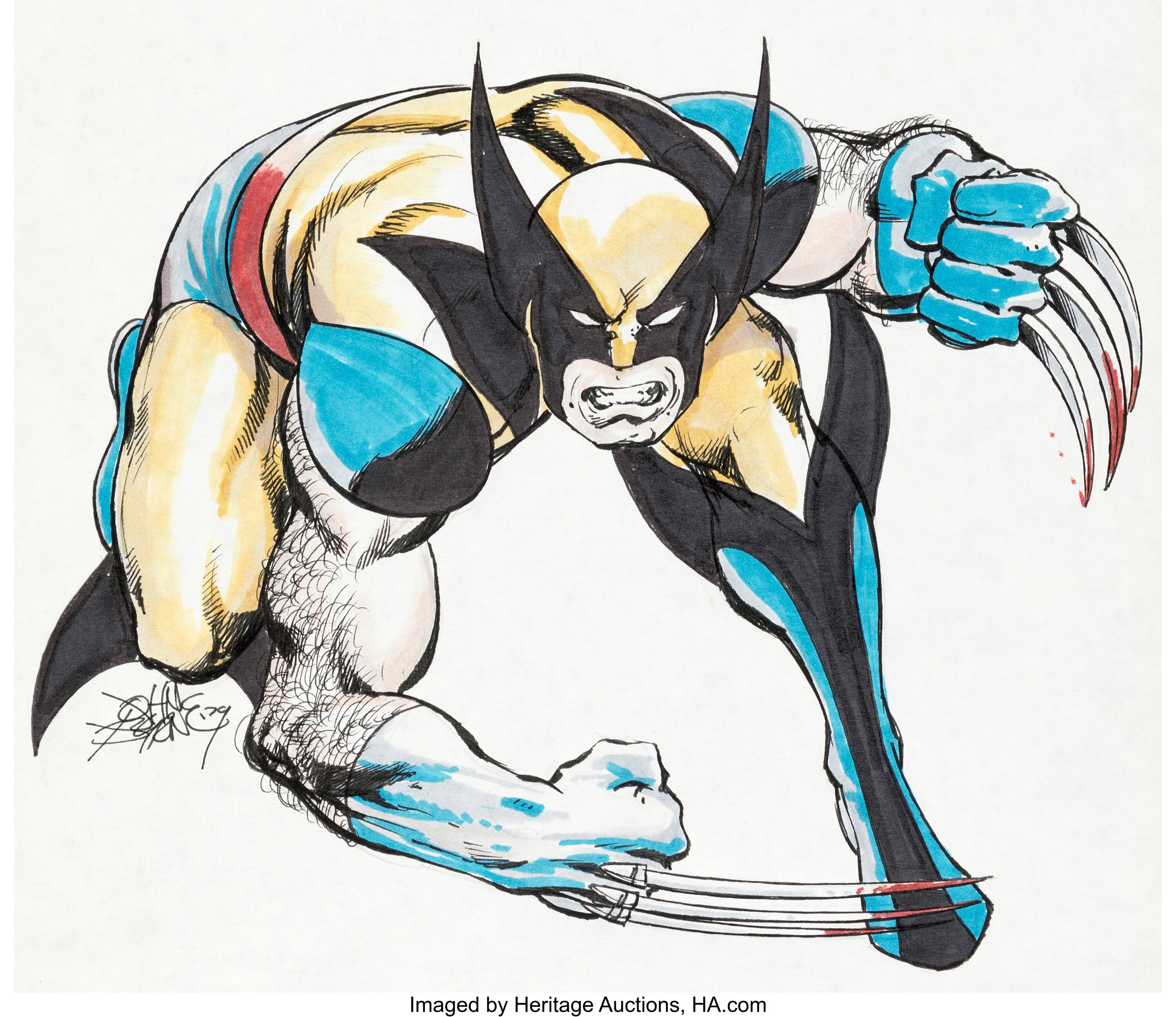 John Byrne - Wolverine Illustration Original Art (1979).... | Lot ...