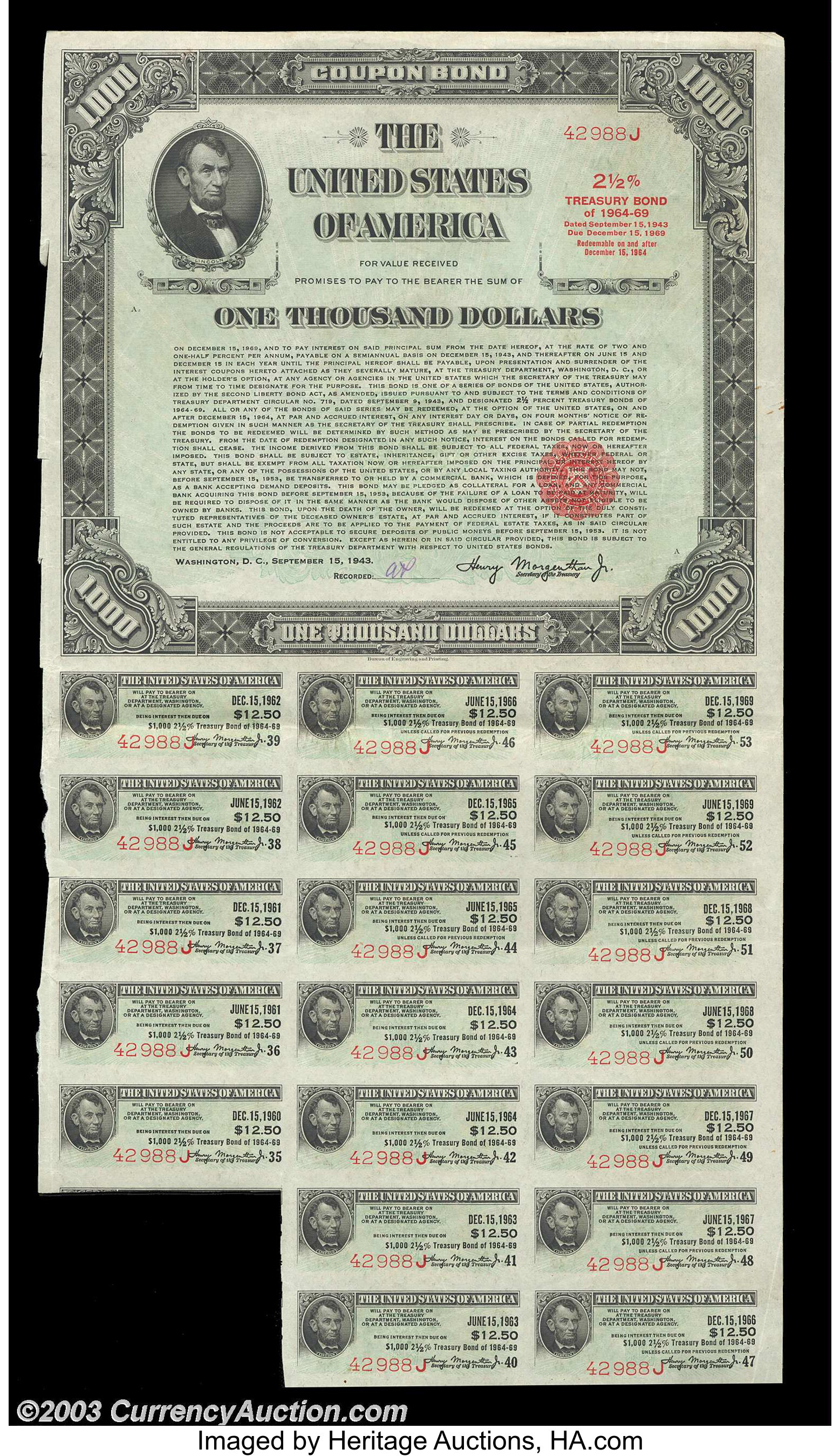 municipal bond certificate