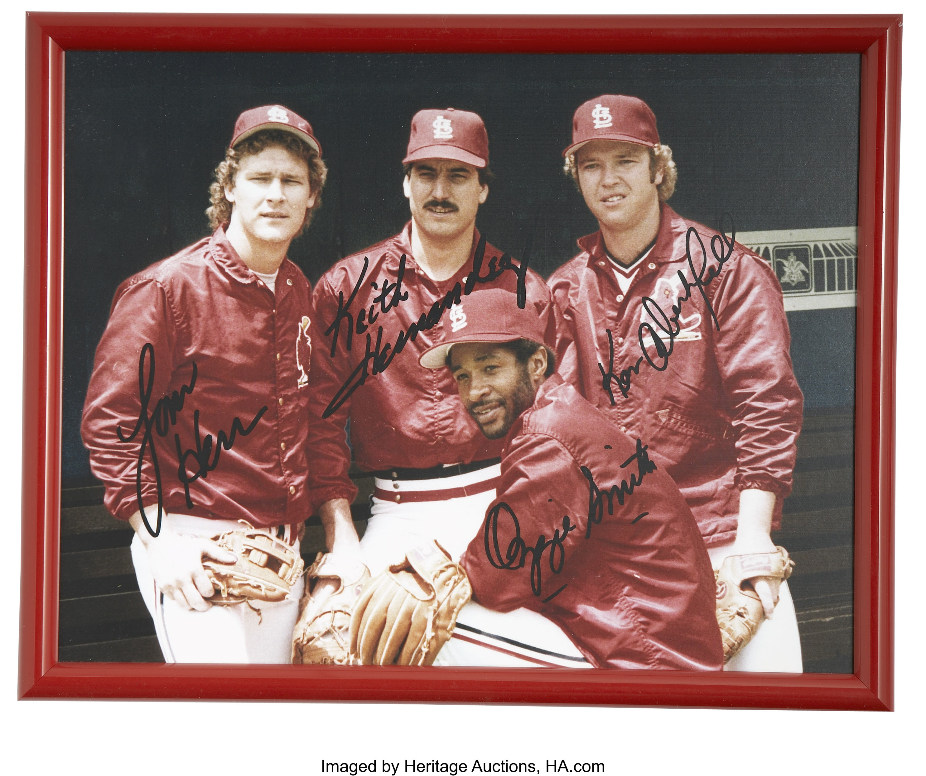 Ozzie Smith Autographed Signed Framed St. Louis Cardinals 