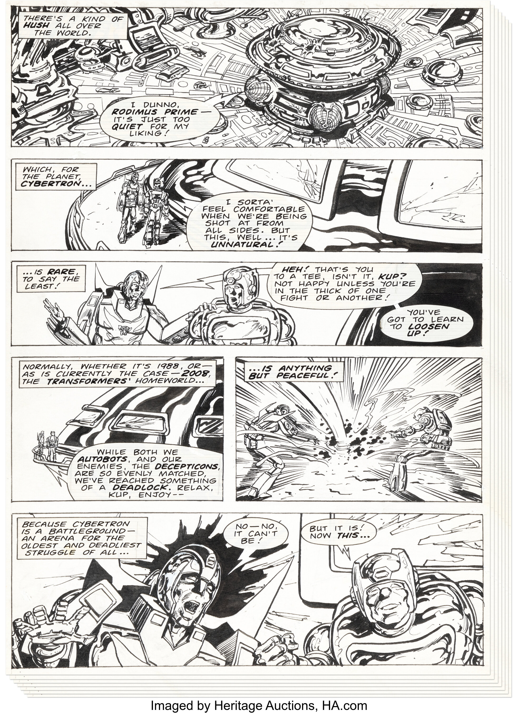 Dan Reed Transformers #148 Complete 11-Page Story 