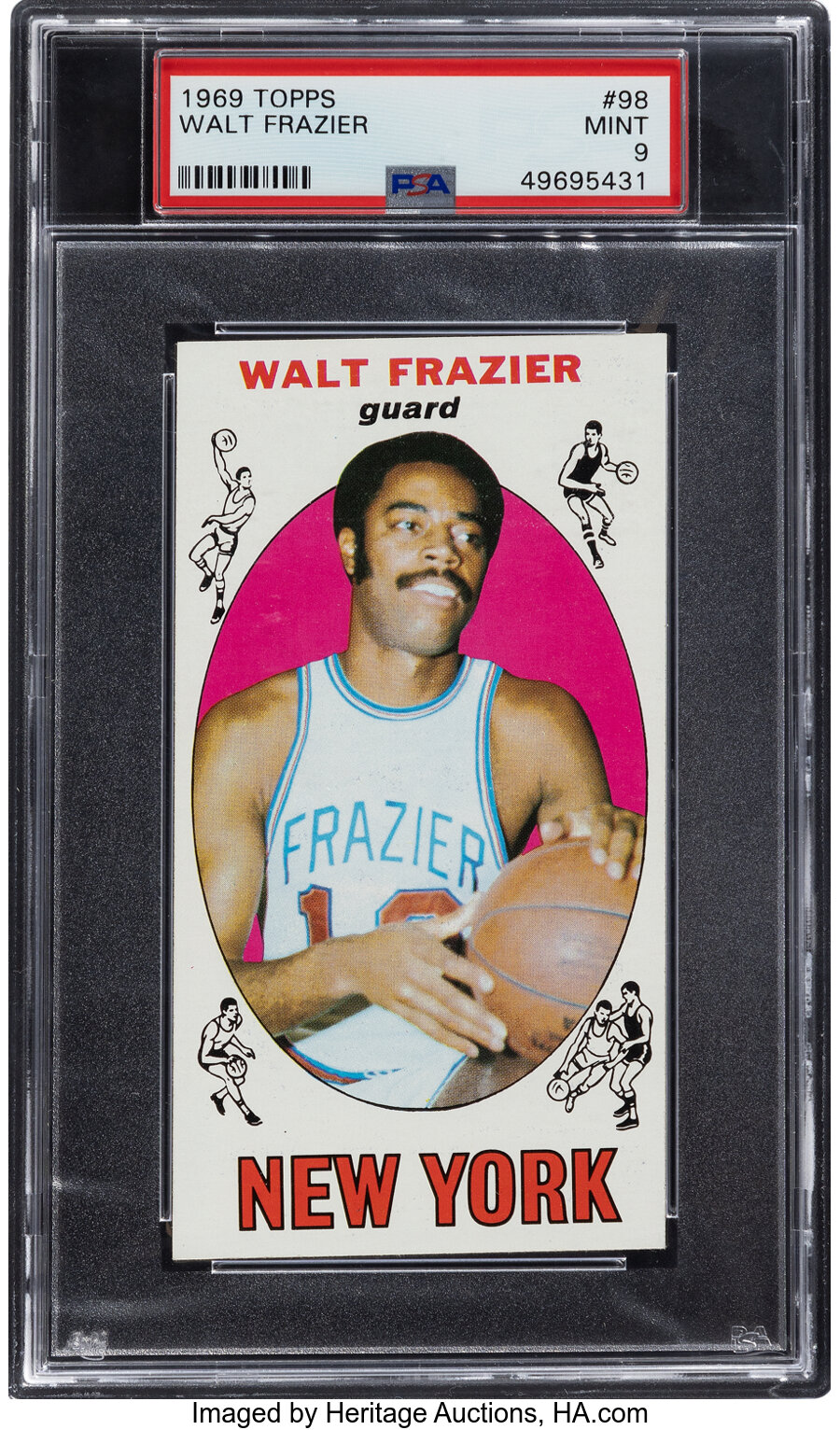 1969 Topps Walt Frazier Rookie #98 PSA Mint 9 - Only One Higher!