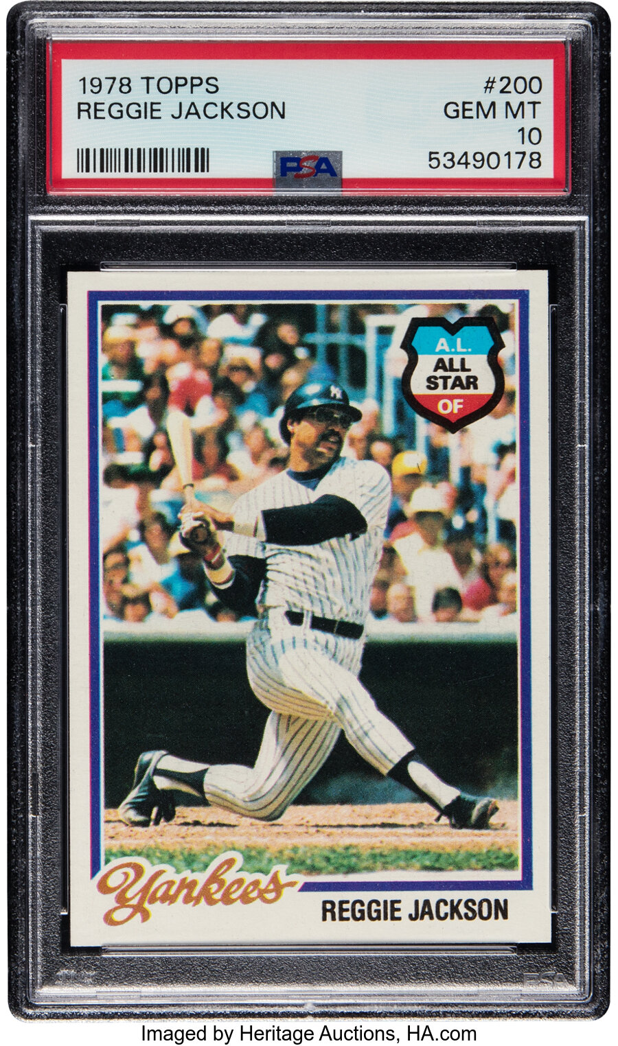 1978 Topps Reggie Jackson #200 PSA Gem Mint 10