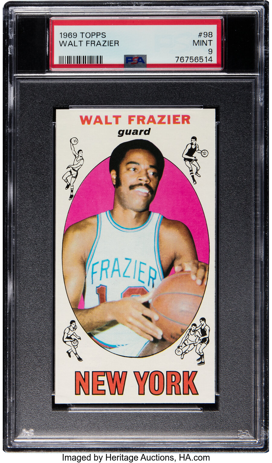 1969 Topps Walt Frazier Rookie #98 PSA Mint 9 - Only One Higher!