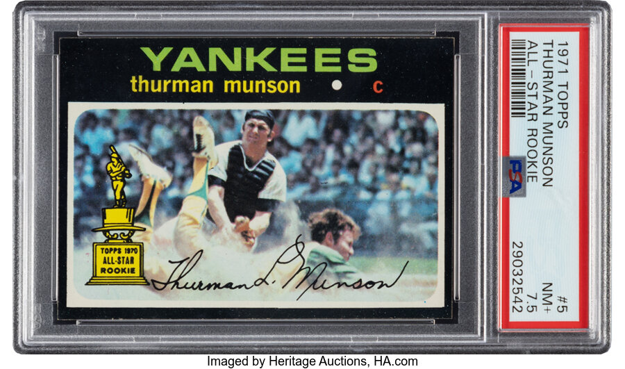 1971 Topps Thurman Munson (All-Star Rookie) #5 PSA NM+ 7.5