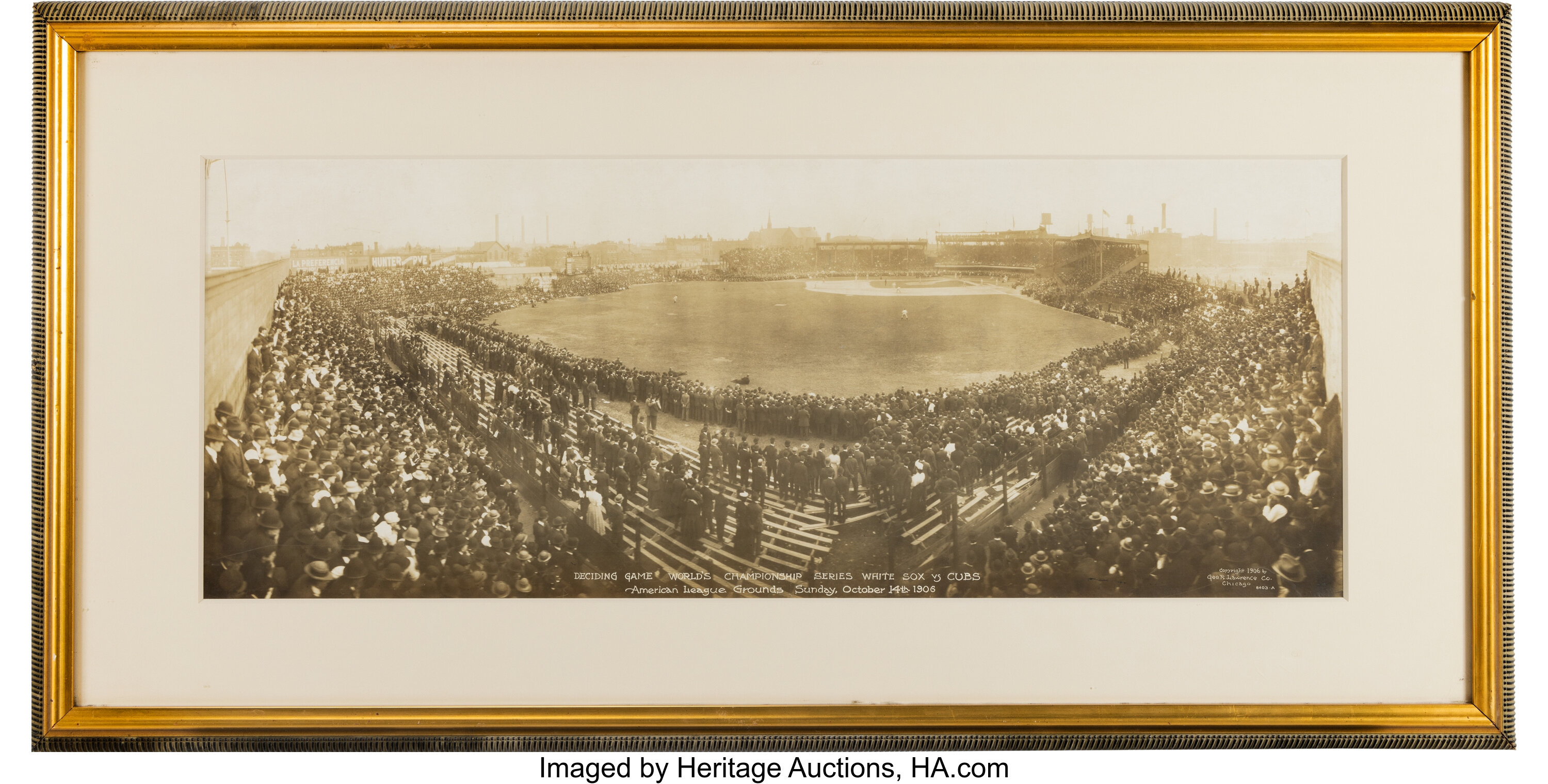 1906 Last Game of Chicago Cubs vs. White Sox World Series Panoramic