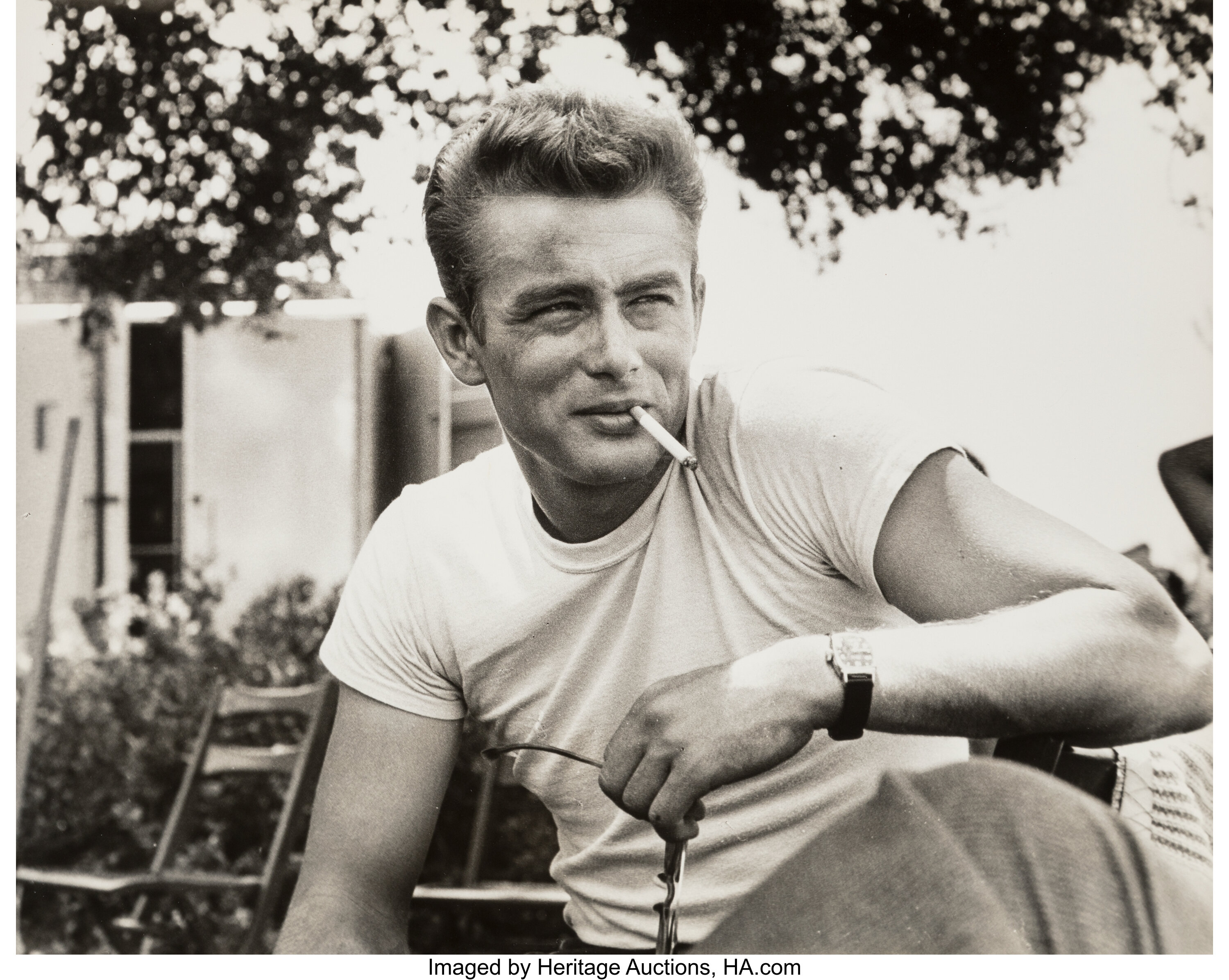 Don Ornitz (American, 1920-1972). James Dean on the Set of Rebel | Lot ...