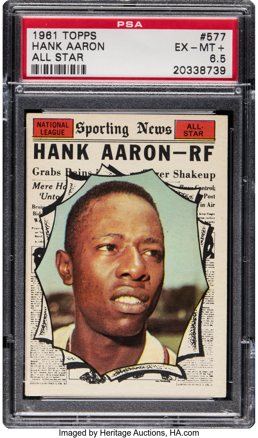 1961 Topps Hank Aaron (All Star) #577 PSA EX-MT+ 6.5