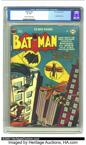 Batman #63 (DC, 1951) CGC GD Cream to off-white pages. Flying | Lot  #16065 | Heritage Auctions