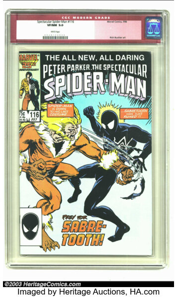 Spectacular Spider-Man, Peter Parker #116 (Marvel, 1986) CGC VF/NM | Lot  #16554 | Heritage Auctions