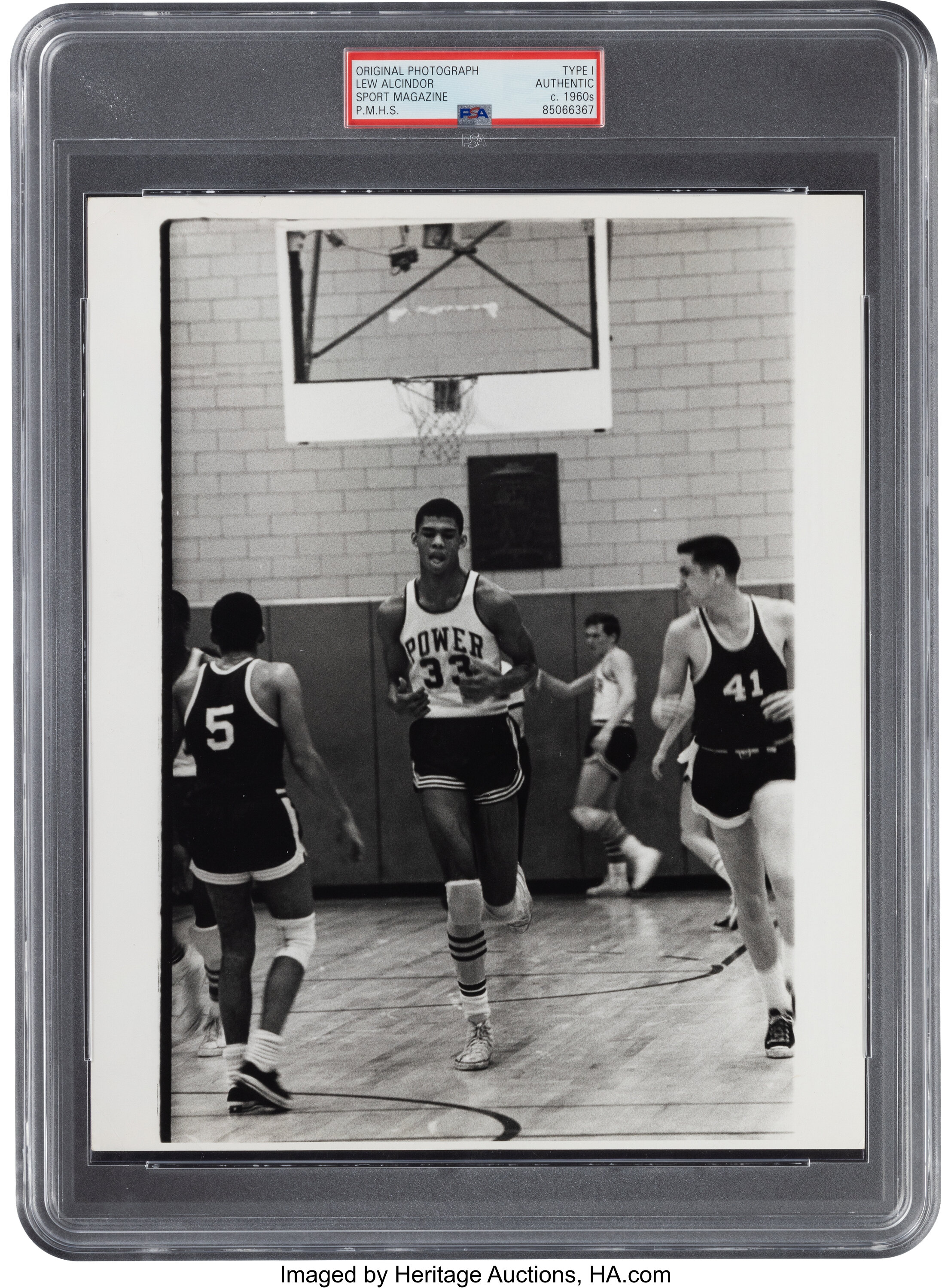 1960's Lew Alcindor Original SPORT Magazine Photograph, PSA/DNA | Lot ...