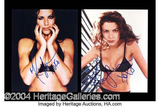 Kari Wuhrer Sexy Signed Photo Lot Autographs Lot 524 Heritage