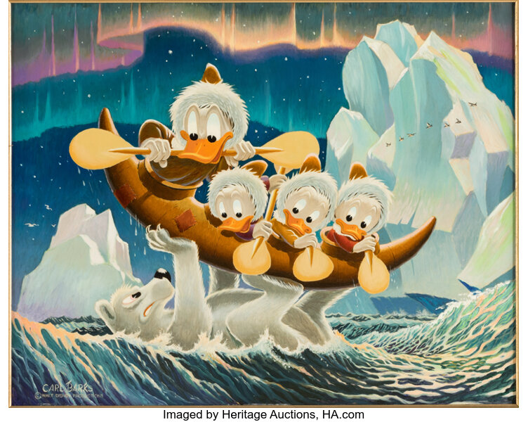 Original Comic Art:Paintings, Carl Barks Luck of the North