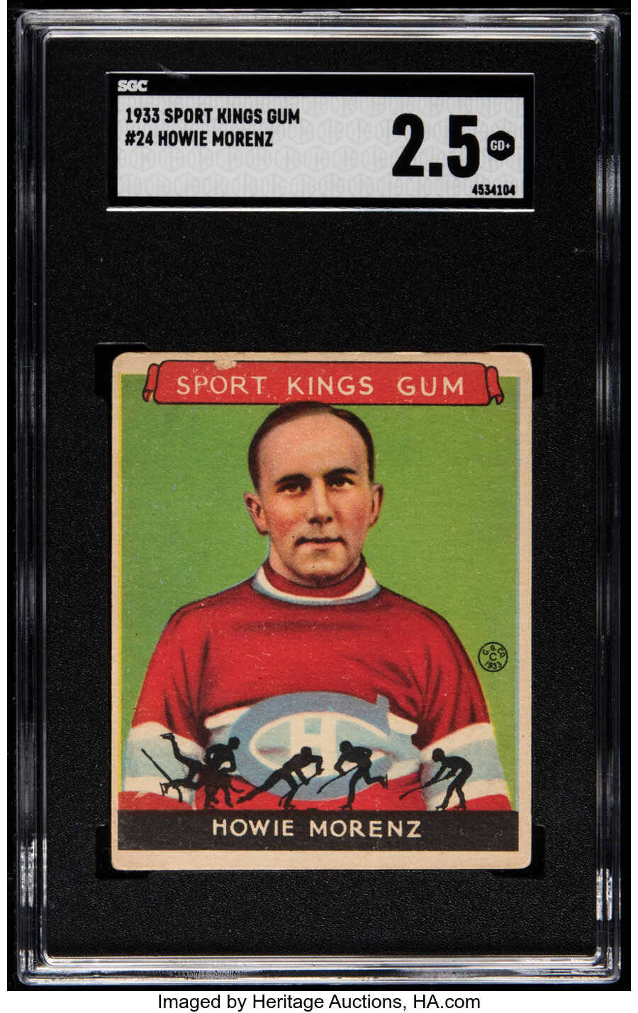 1933 Sport Kings Howie Morenz #24 SGC Good+ 2.5