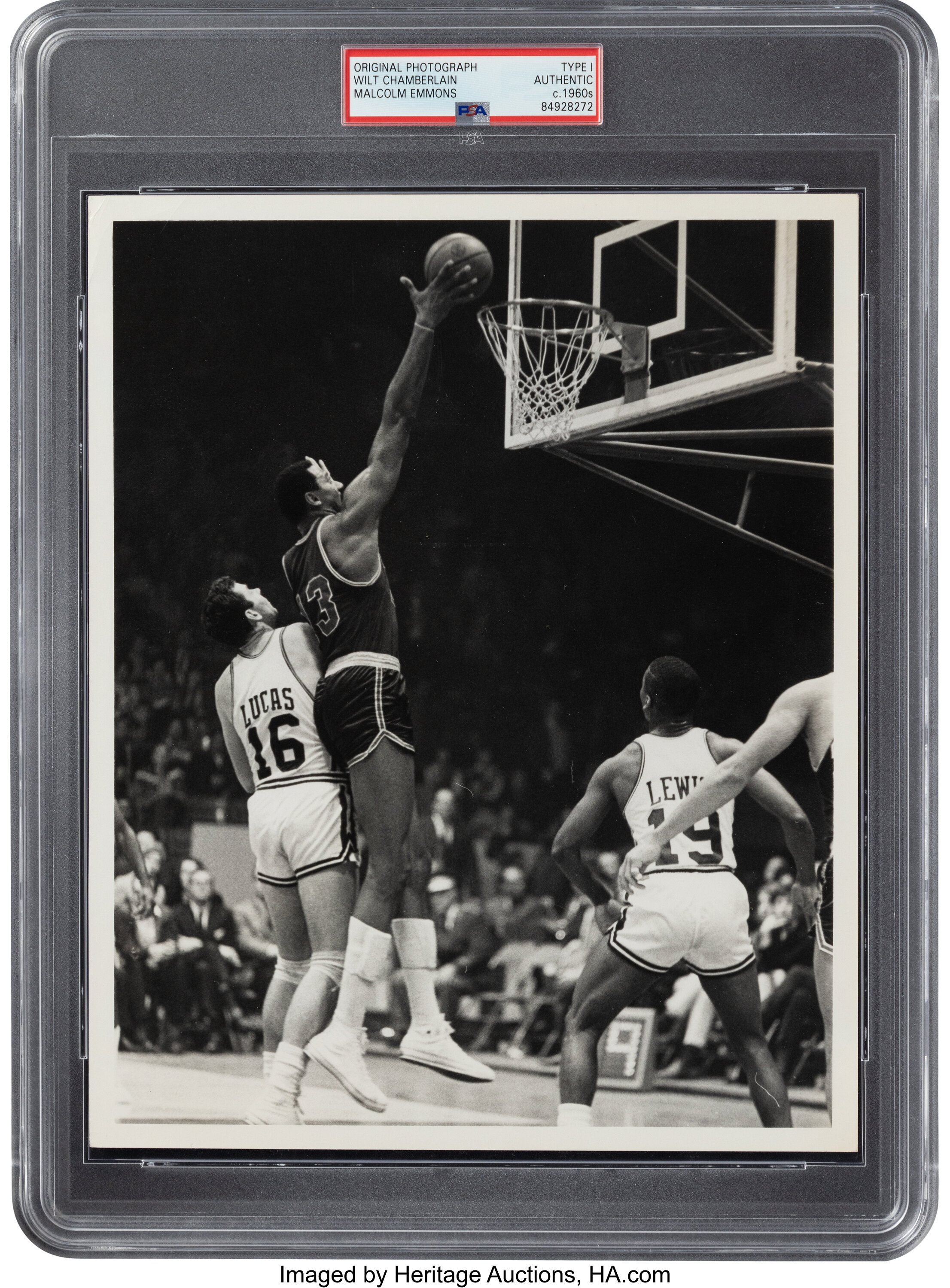 1960's Wilt Chamberlain Original Photograph by Malcolm Emmons, | Lot ...