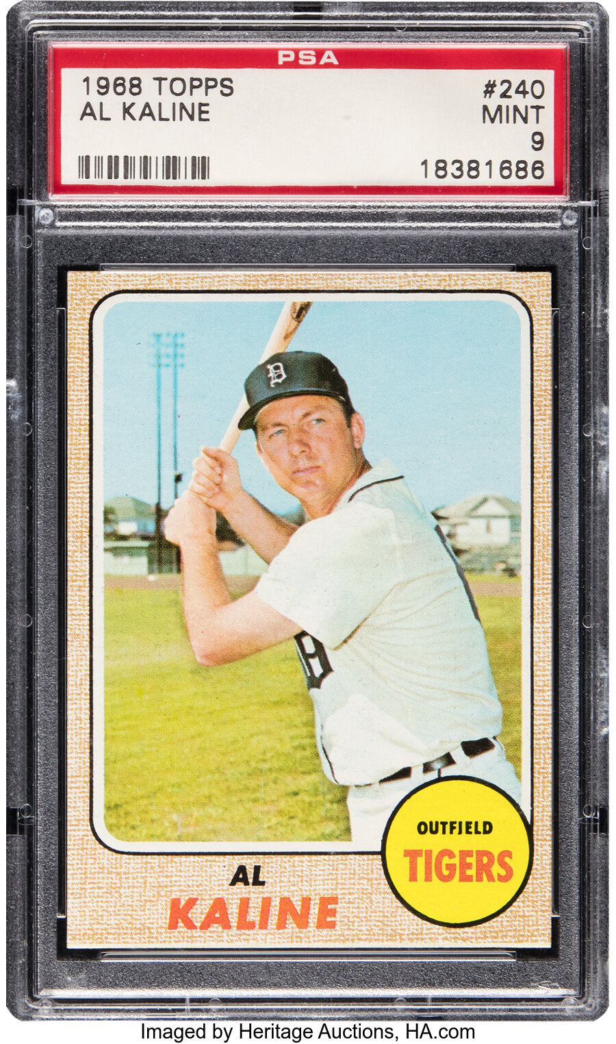 1968 Topps Al Kaline #240 PSA Mint 9