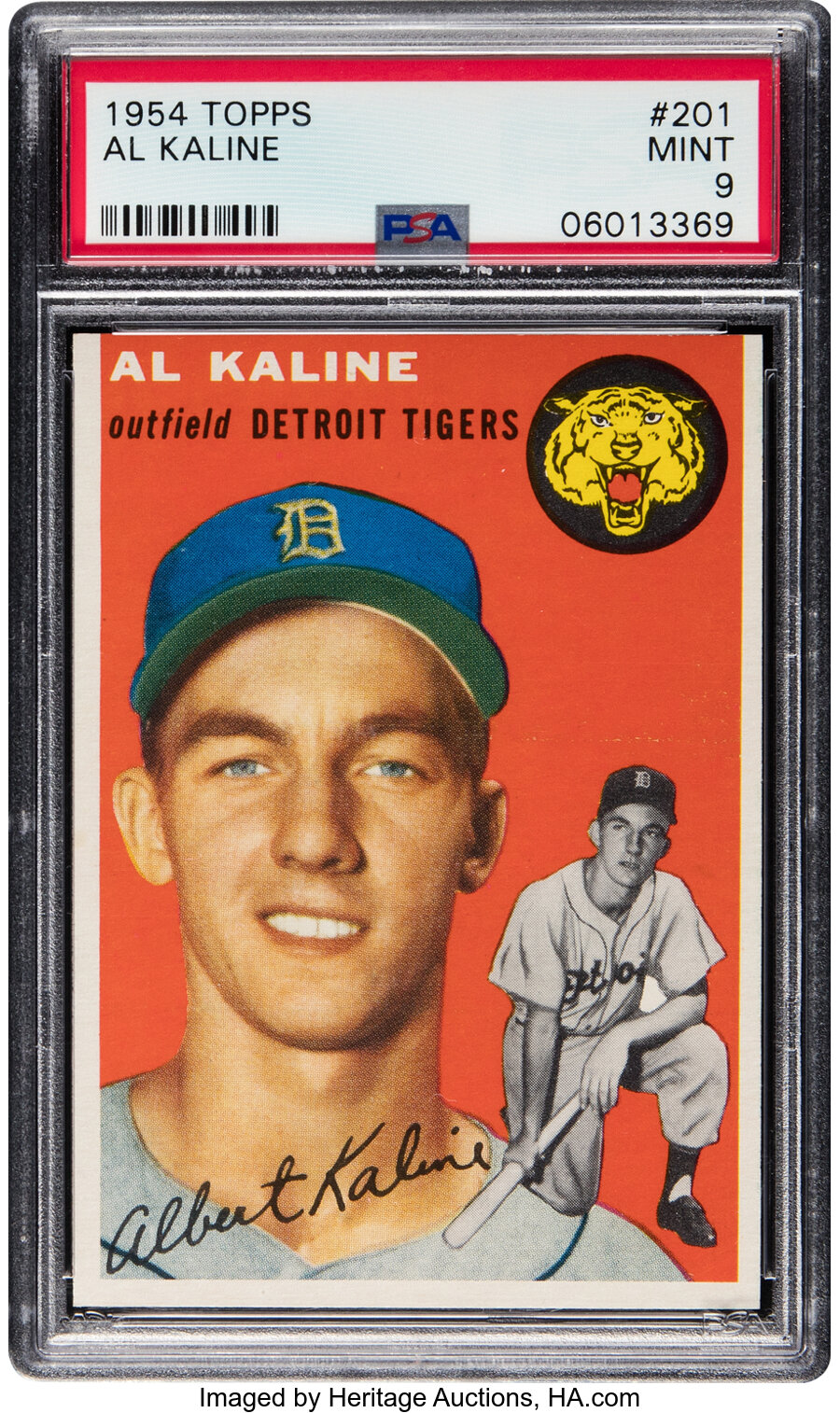 1954 Topps Al Kaline Rookie #201 PSA Mint 9