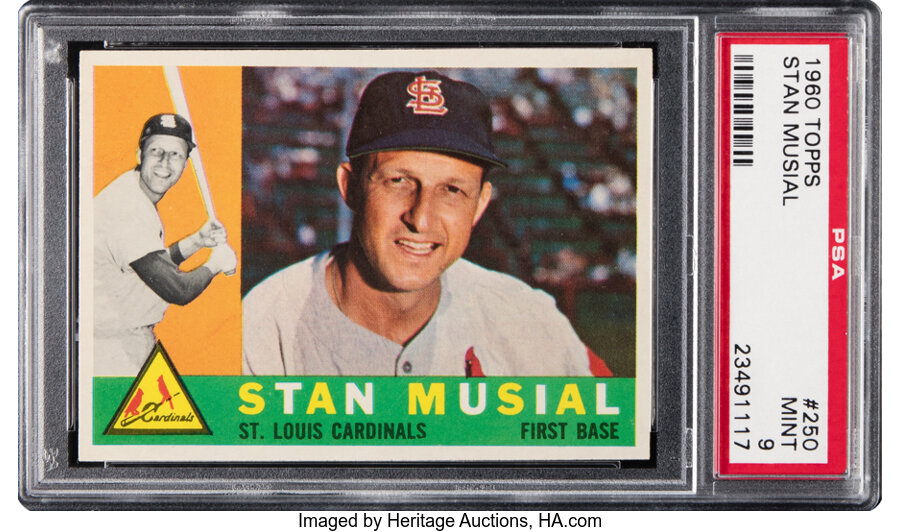 1960 Topps Stan Musial #250 PSA Mint 9