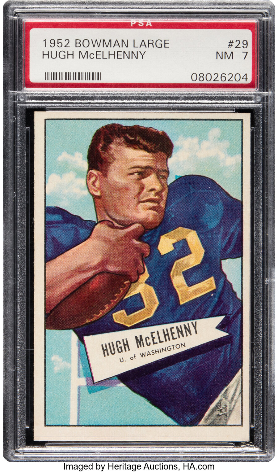 1952 Bowman Large Hugh McElhenny Rookie #29 PSA NM 7