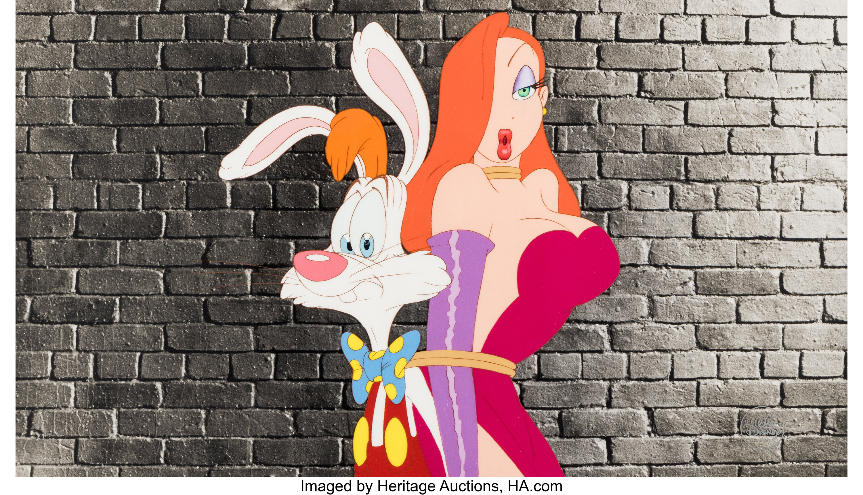 Who Framed Roger Rabbit Roger And Jessica Rabbit Production Cel Lot 16056 Heritage Auctions 