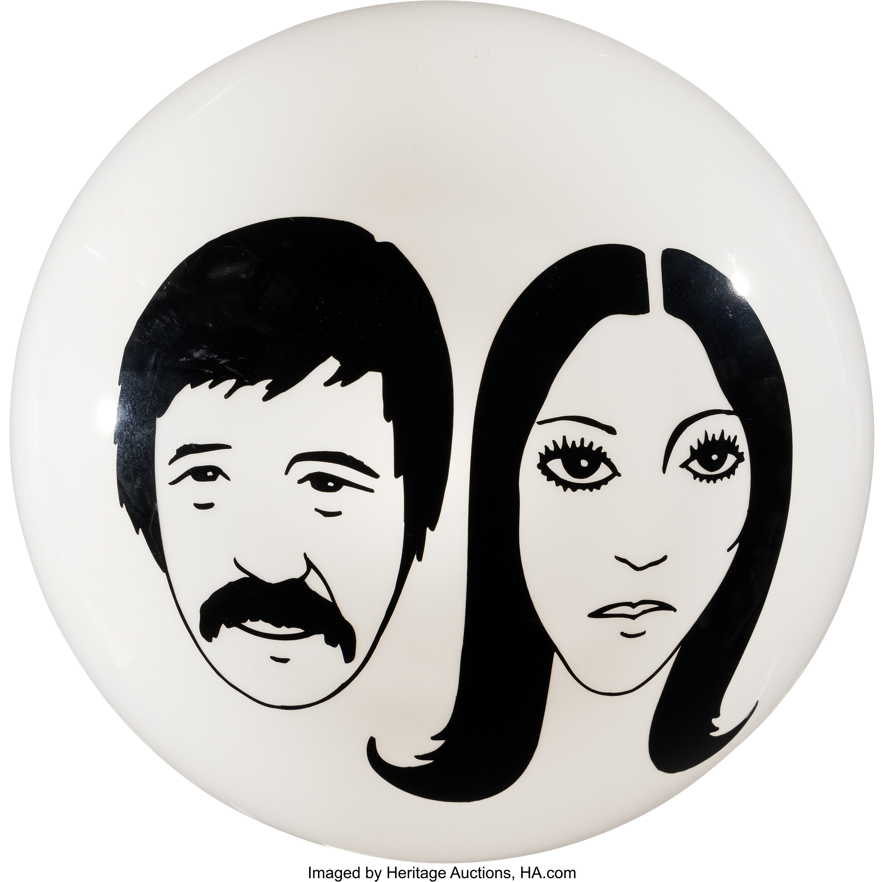 Sonny and Cher Caricature Light Globe from The Sonny and Cher Movie ...