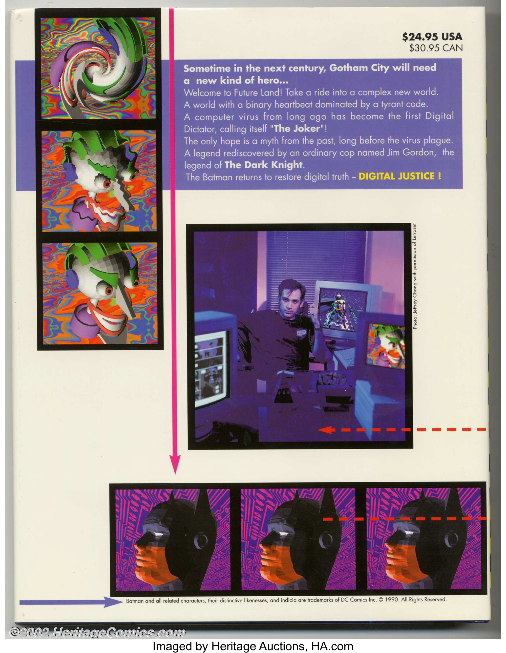 Batman Digital Justice Hardcover Graphic Novel (DC, 1990) Condition: | Lot  #5454 | Heritage Auctions