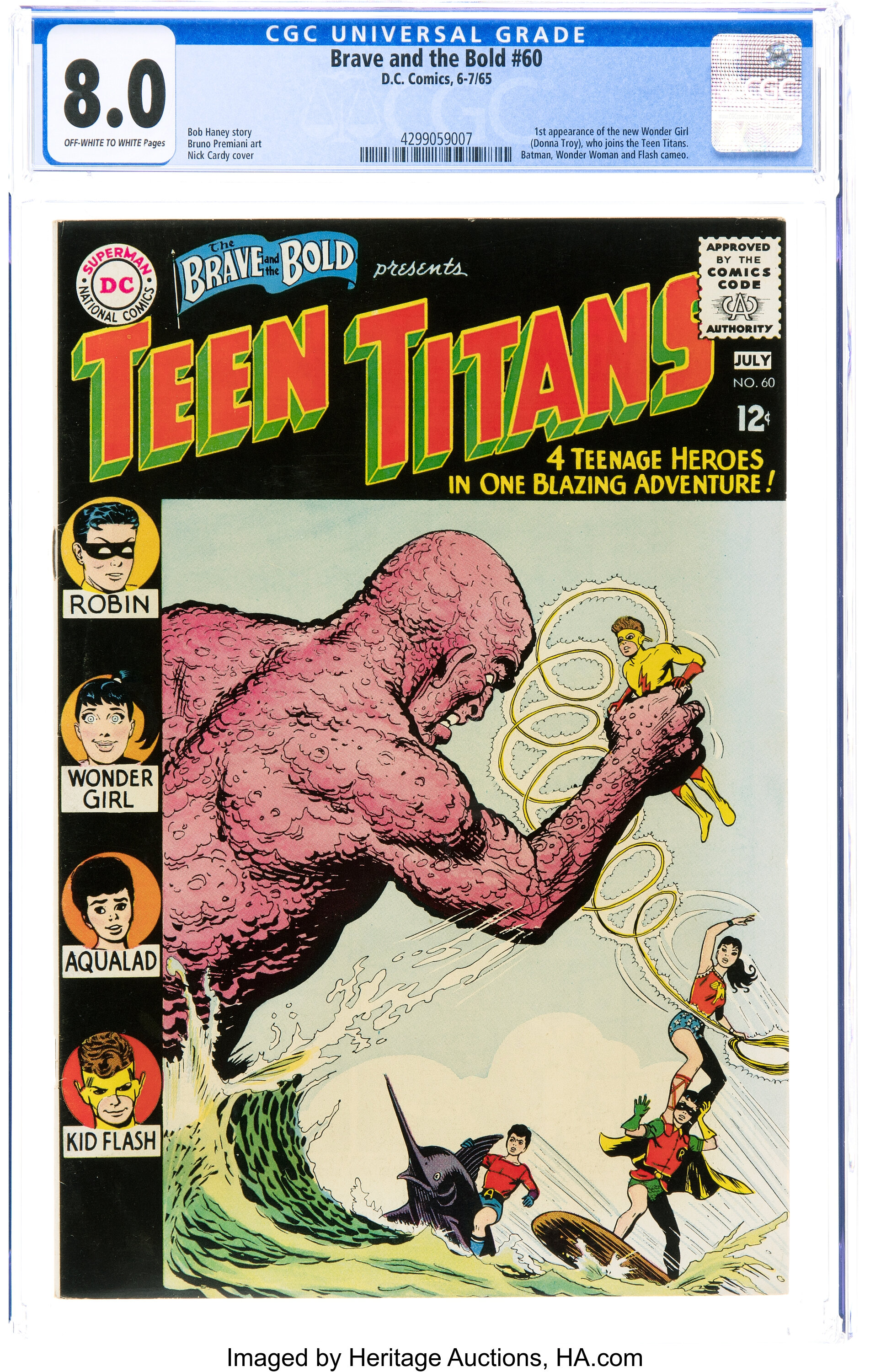 The Brave and the Bold #60 Teen Titans (DC, 1965) CGC VF 8.0 | Lot ...