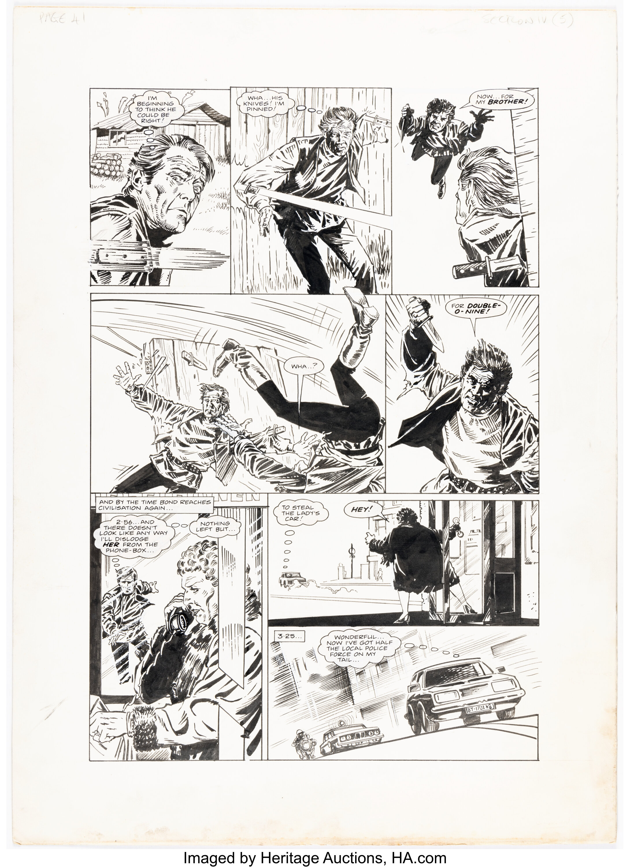 Paul Neary Marvel Super Special #26 Octopussy Story Page 41 | Lot ...