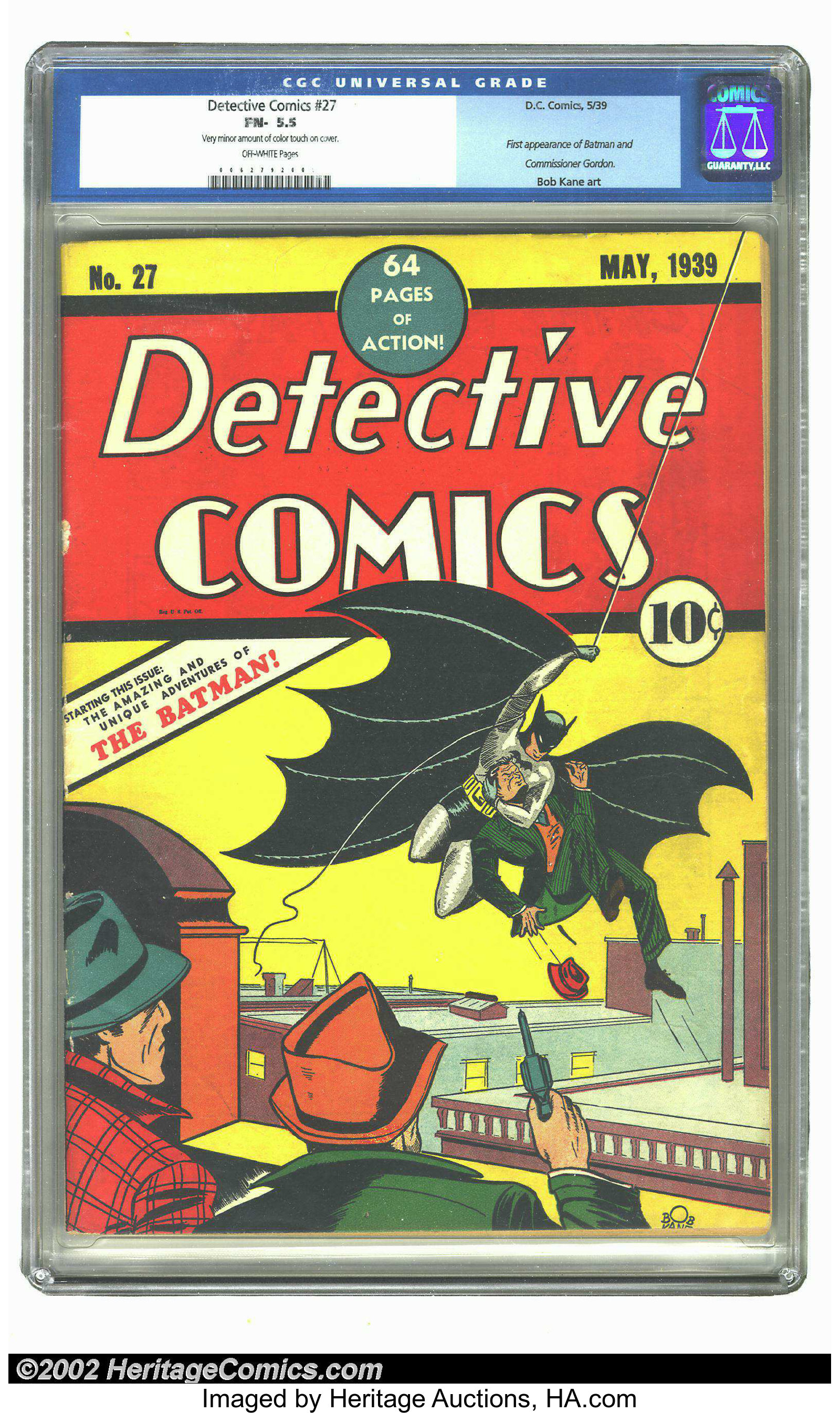 Detective Comics #27 (DC, 1939) CGC FN Off-white pages. Batman | Lot  #6030 | Heritage Auctions