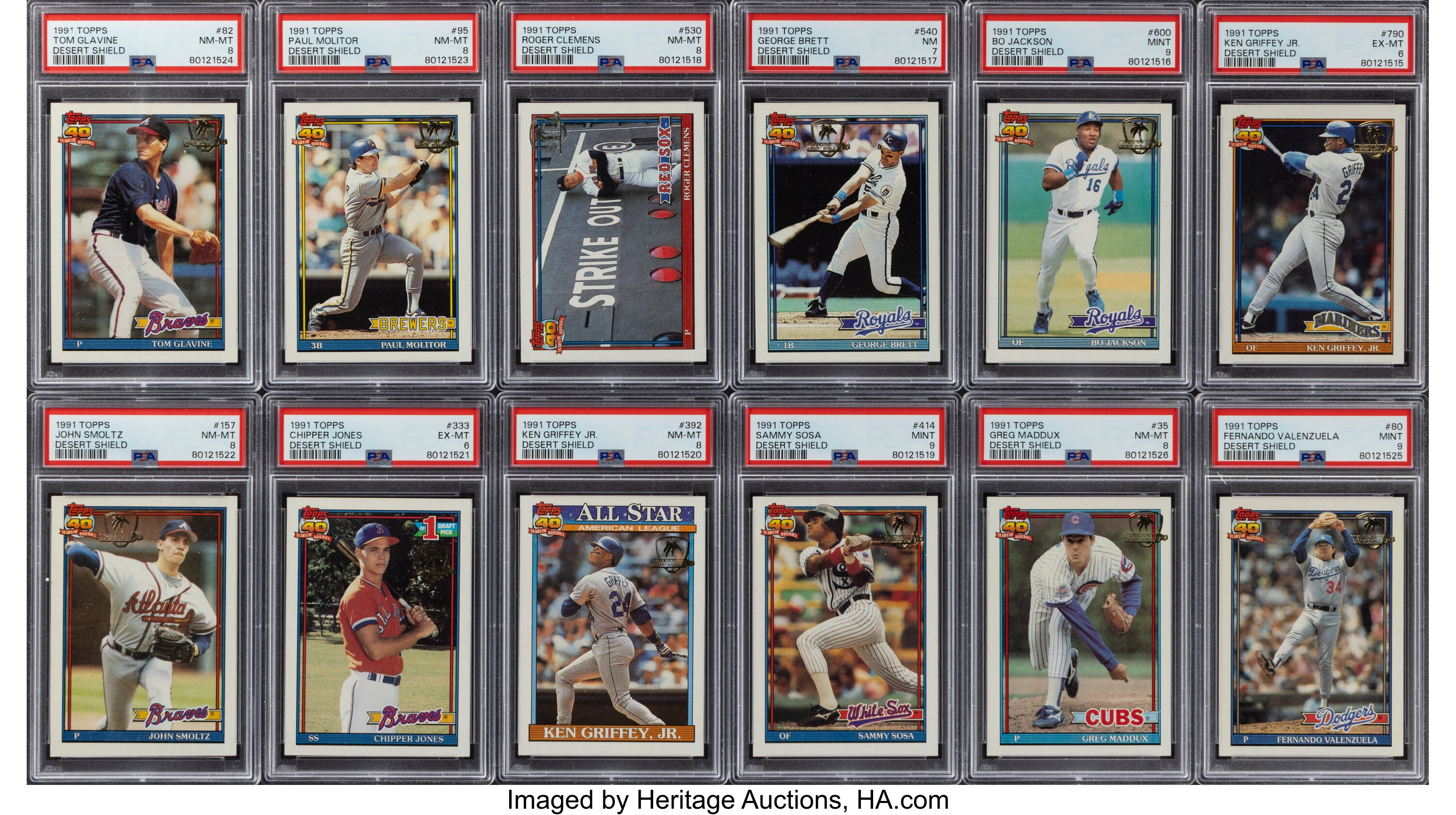 1991 Topps Desert Shield Baseball Complete Set (792). ... Baseball ...