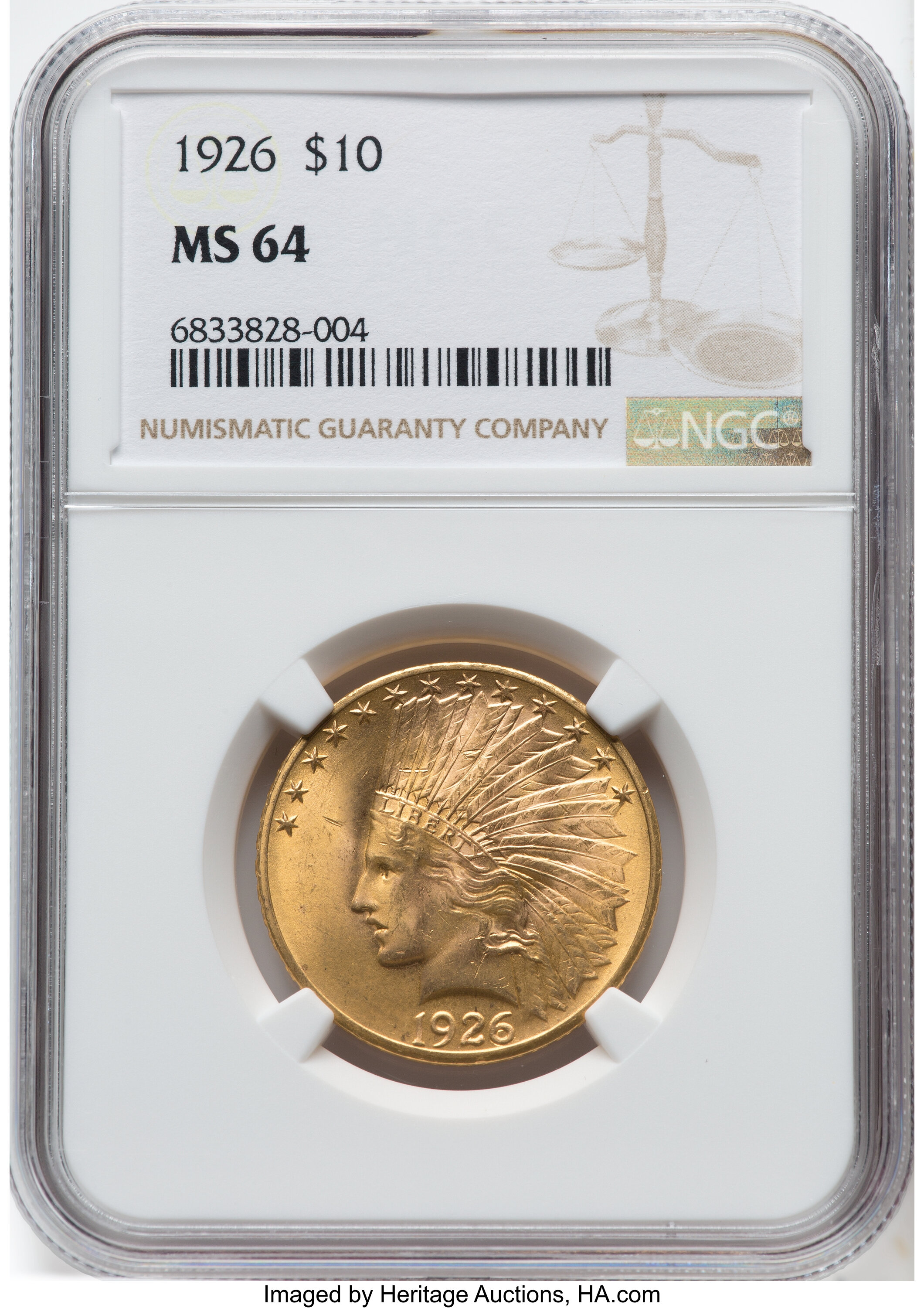 1926 $10 MS64 NGC. NGC Census: (5082/672). PCGS Population: | Lot #7167 ...