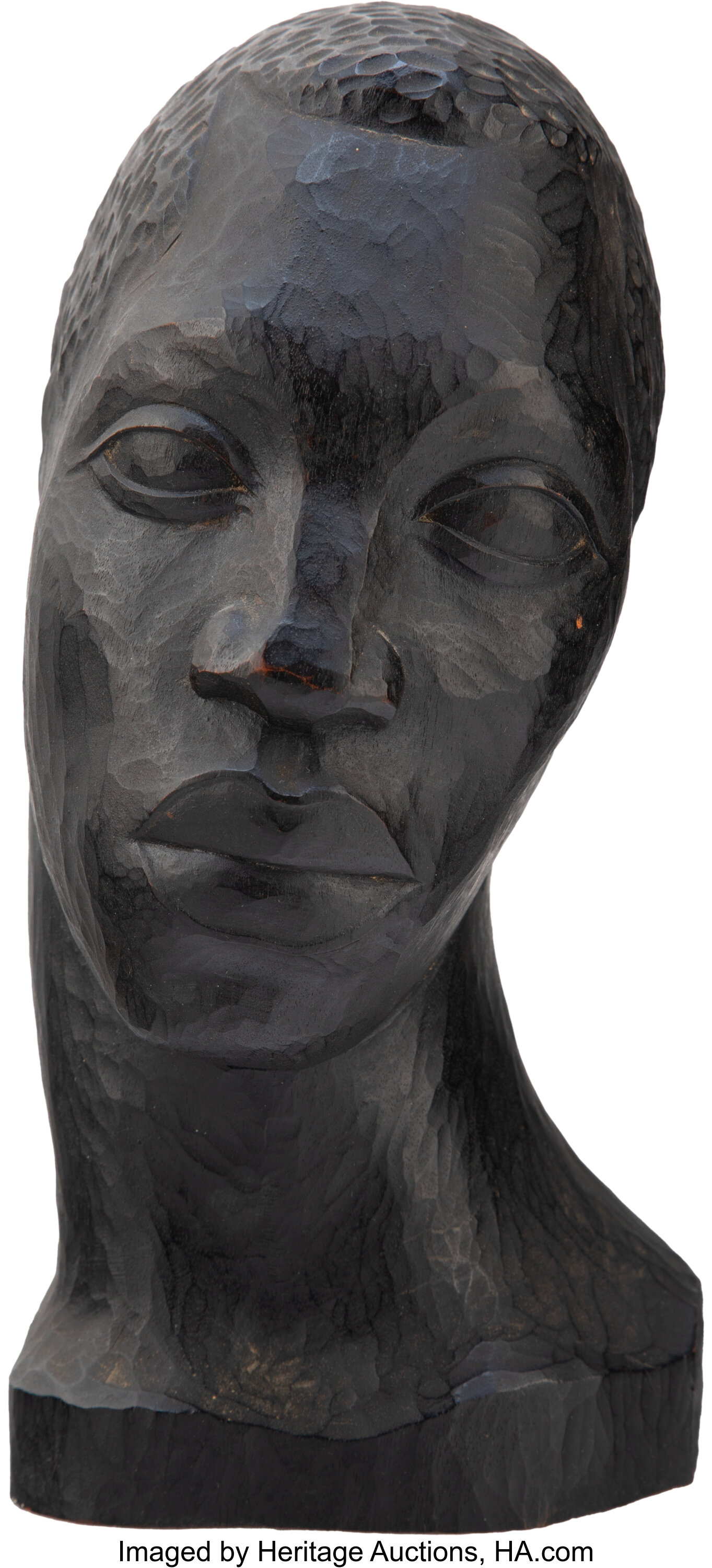 Alvin Marriott (Jamaican, 1902-1992). Untitled (Bust). Polychromed ...