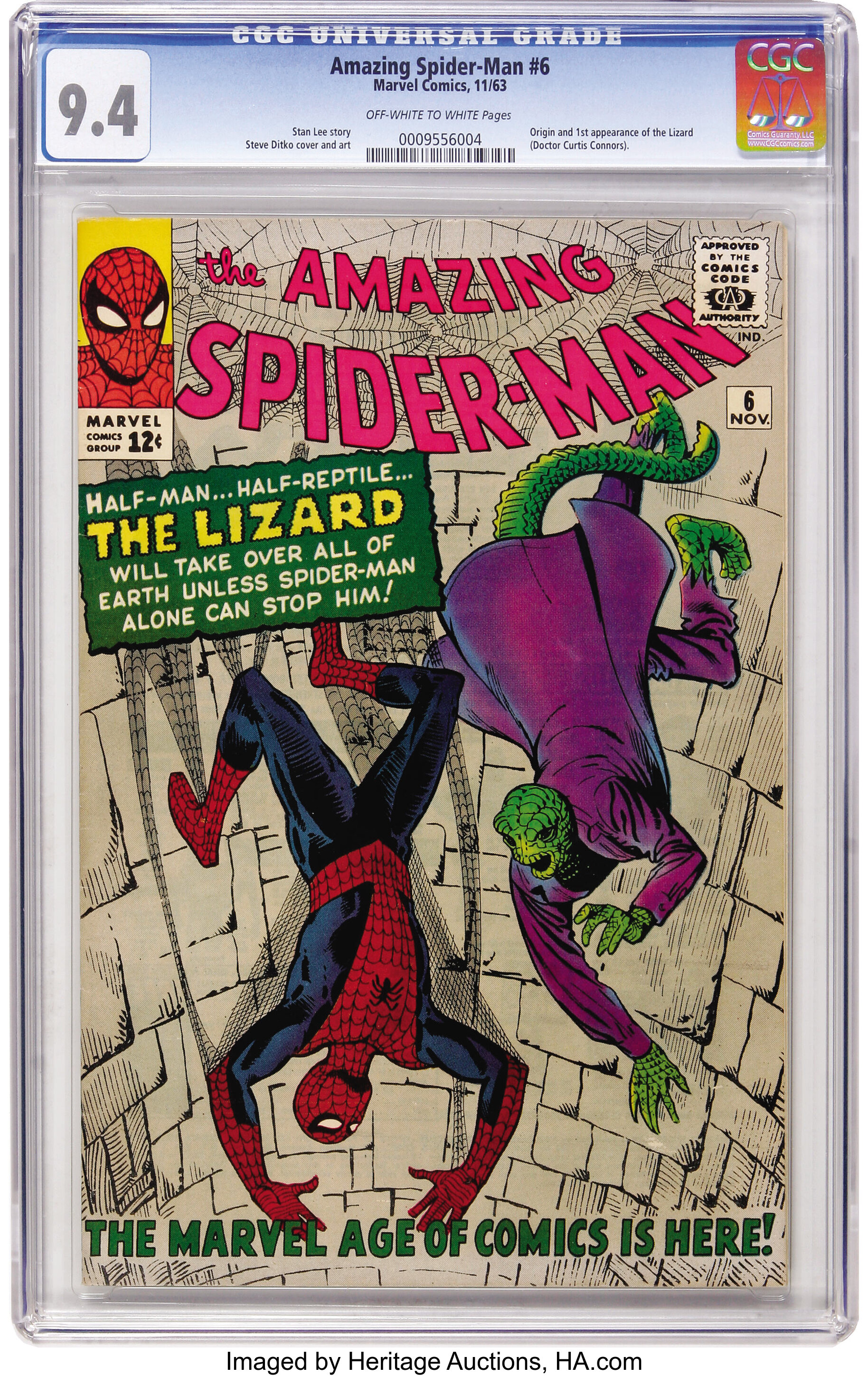 The Amazing Spider-Man #6 (Marvel, 1963) CGC NM  Off-white to | Lot  #43028 | Heritage Auctions