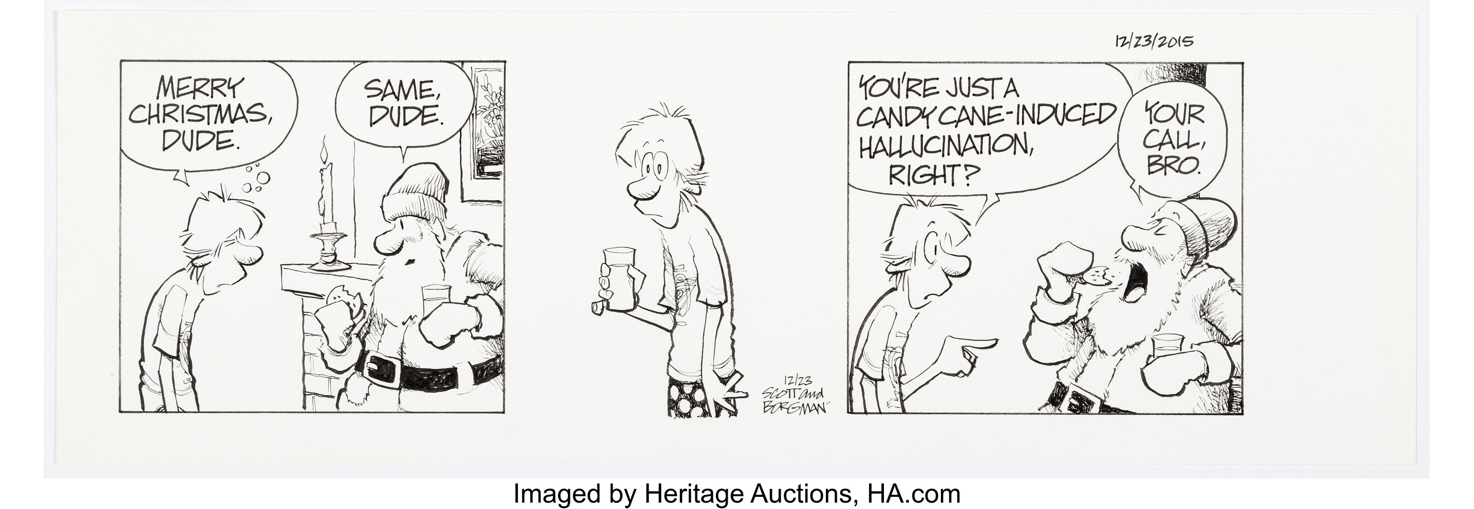 Jerry Scott and Jim Borgman Zits Daily Comic Strip Original Art | Lot ...