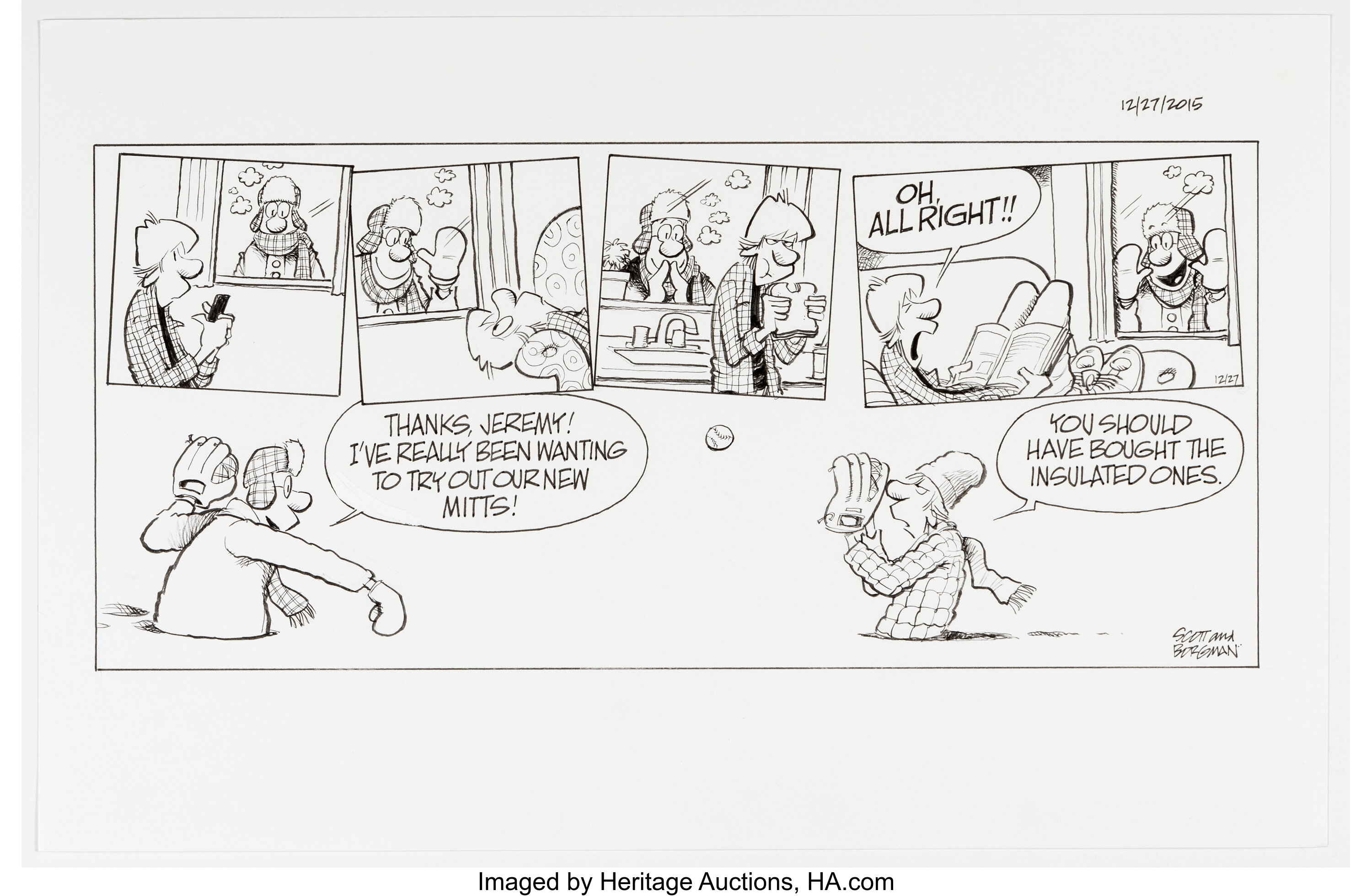 Jerry Scott and Jim Borgman Zits Sunday Comic Strip Original Art | Lot ...