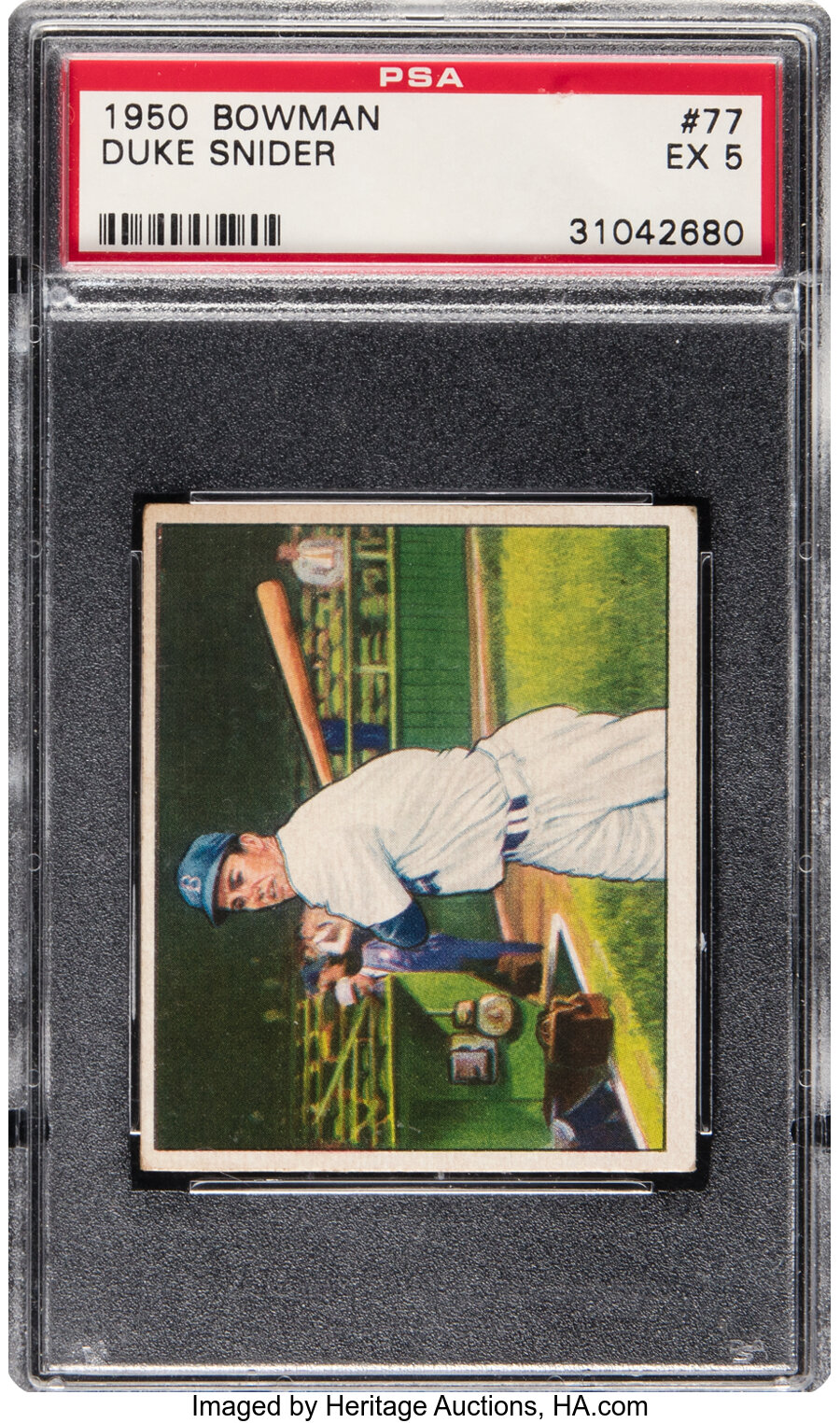 1950 Bowman Duke Snider #77 PSA EX 5