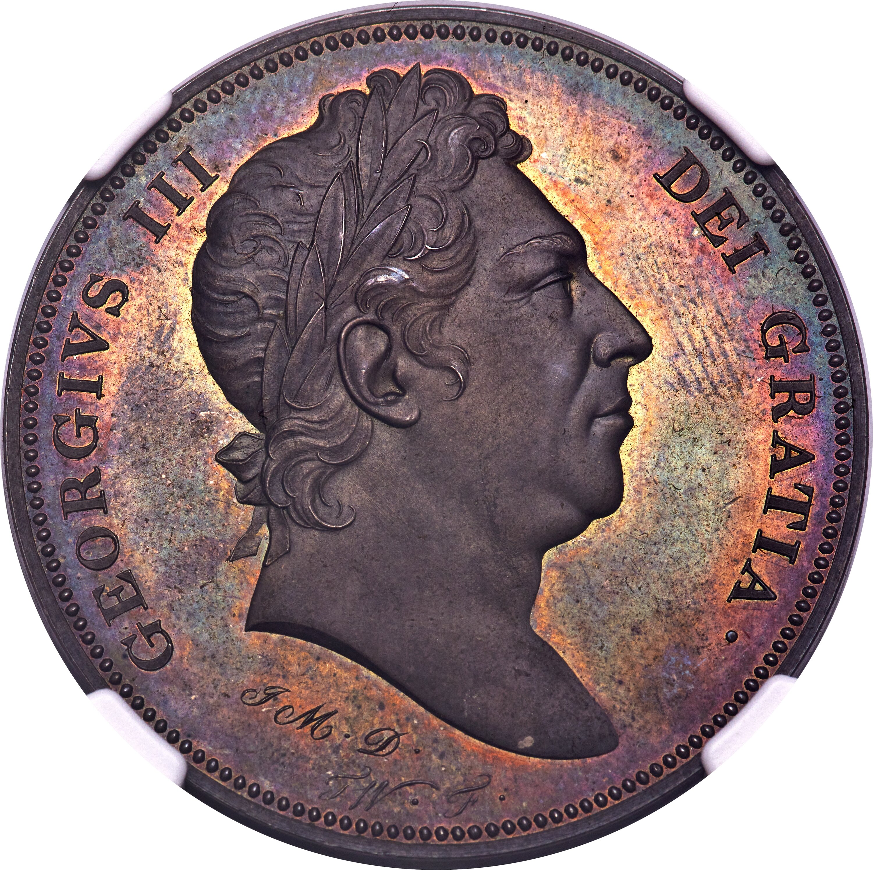 Great Britain: George III Proof Pattern Crown ND (1820) PR64 | Lot ...