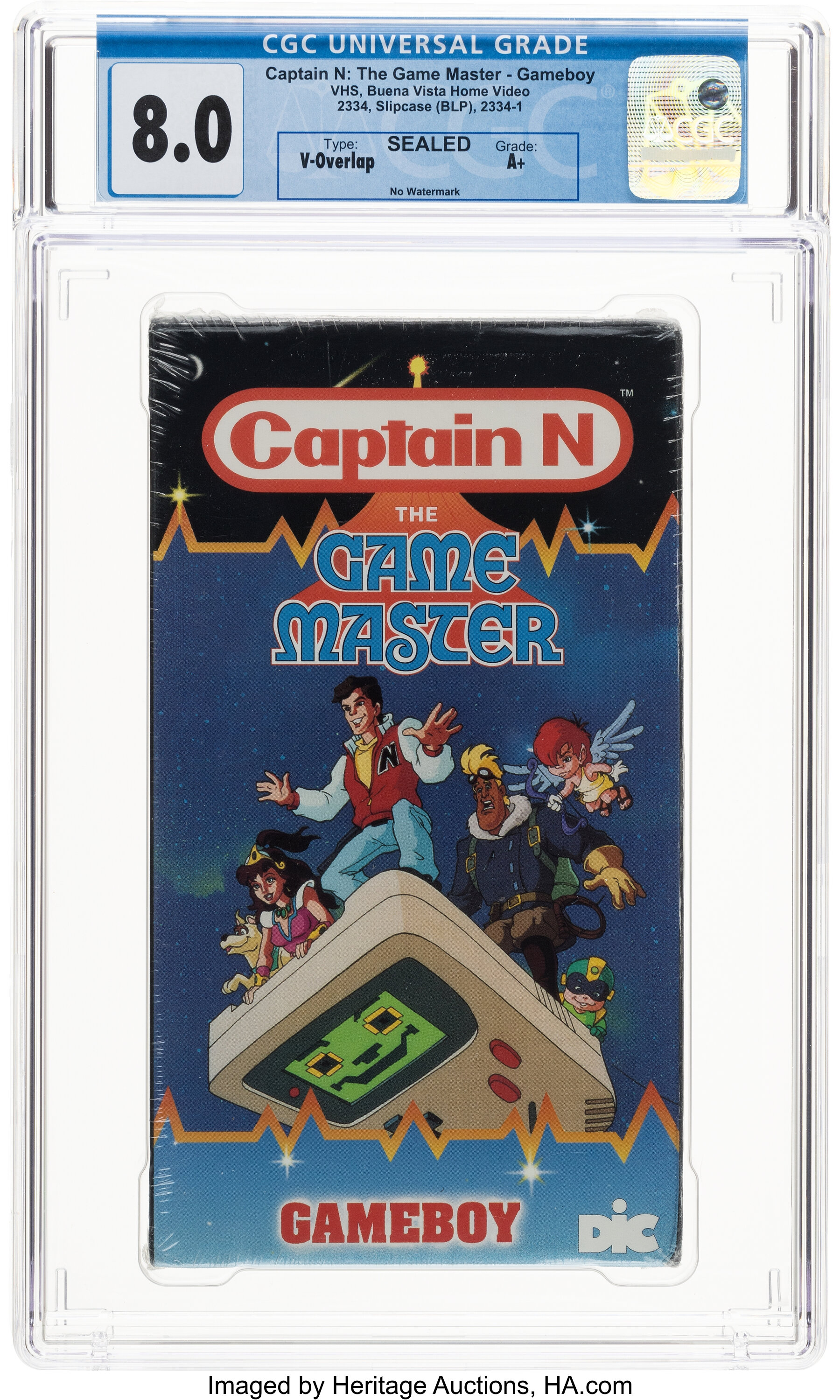 Captain N The Game Master Gameboy VHS 1989 CGC Home Video 8.0