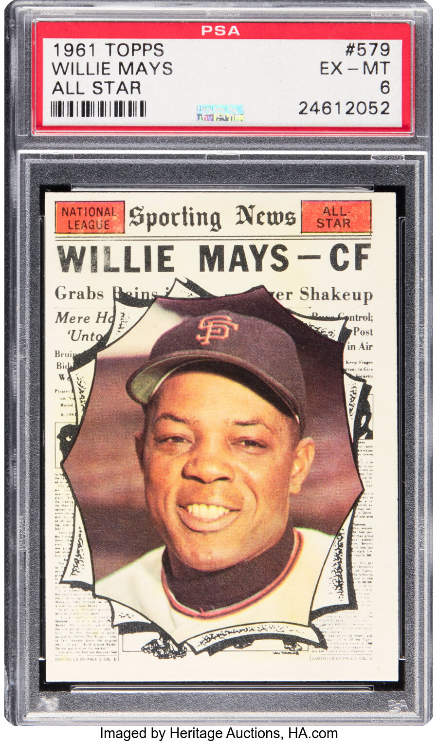 1961 Topps Willie Mays (All-Star) #579 PSA EX-MT 6