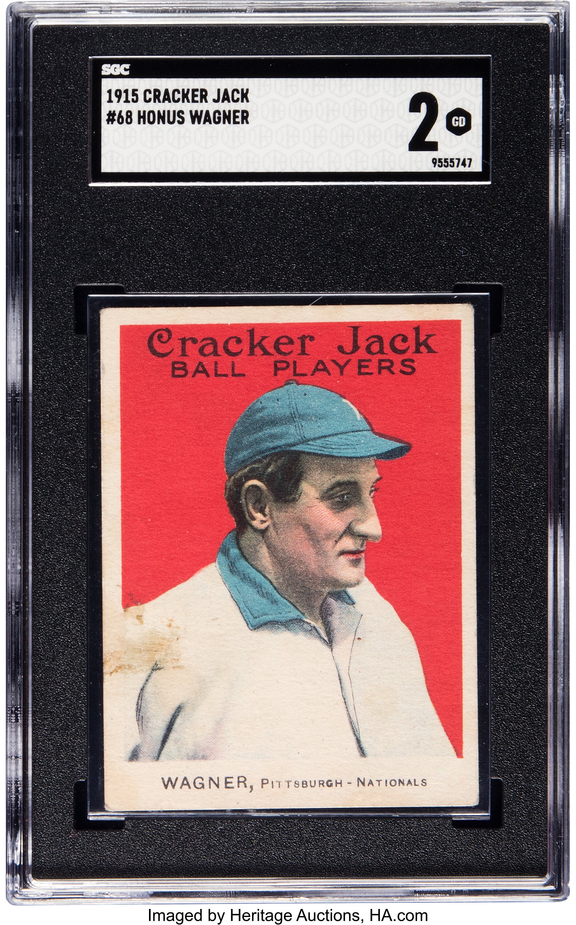 1915 Cracker Jack Honus Wagner #68 SGC Good 2.... Baseball Cards | Lot ...