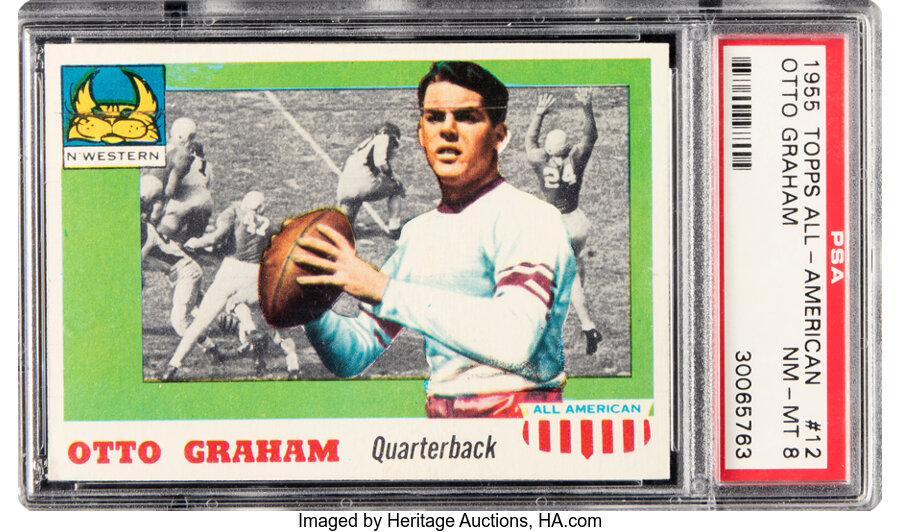 1955 Topps All-American Otto Graham #12 PSA NM-MT 8